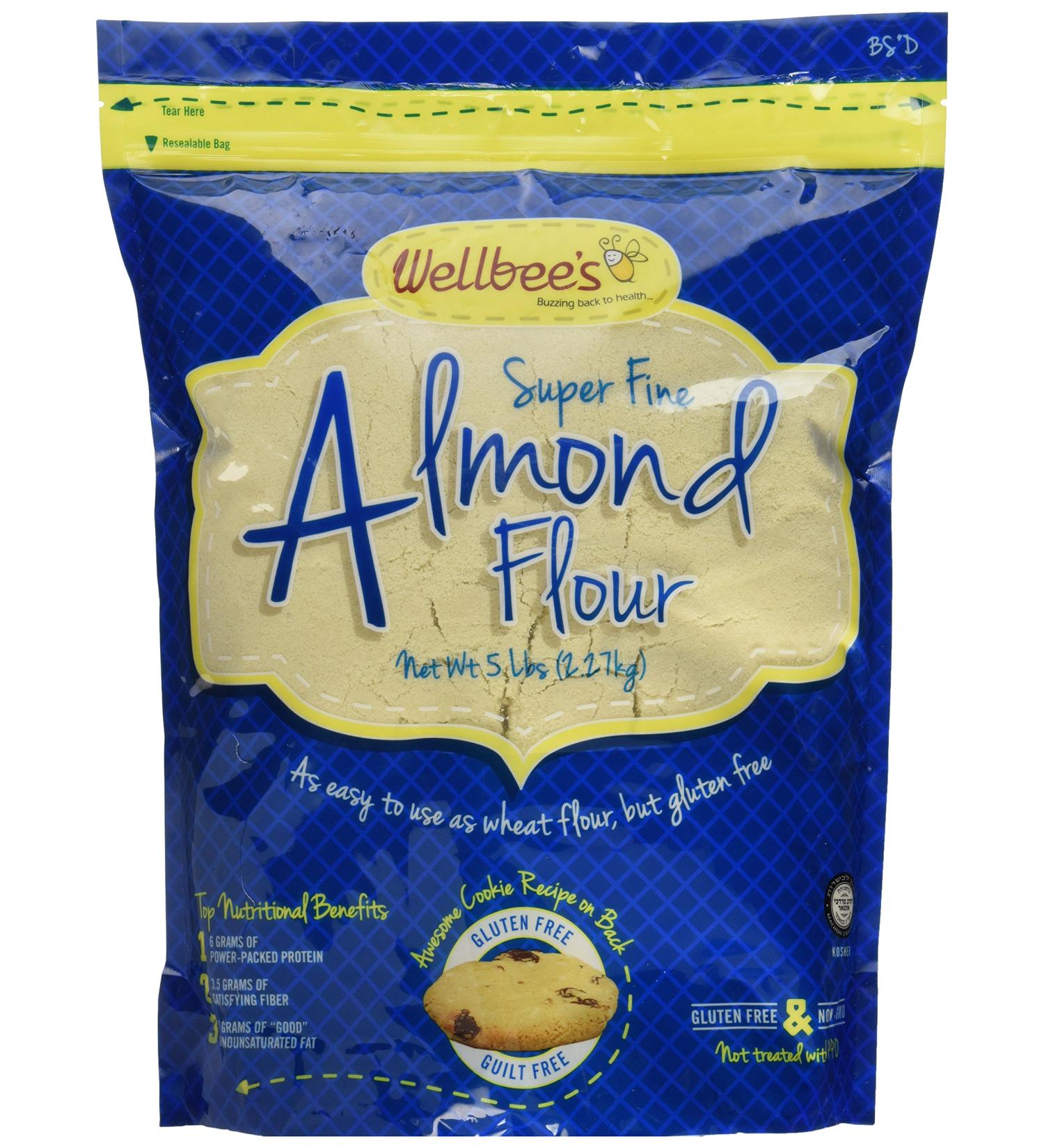 Wellbee's Blanched Almond Flour 5 lb - Finely Ground Almond Powder (Pack of 1) - Buy Online on SooperMarket.com