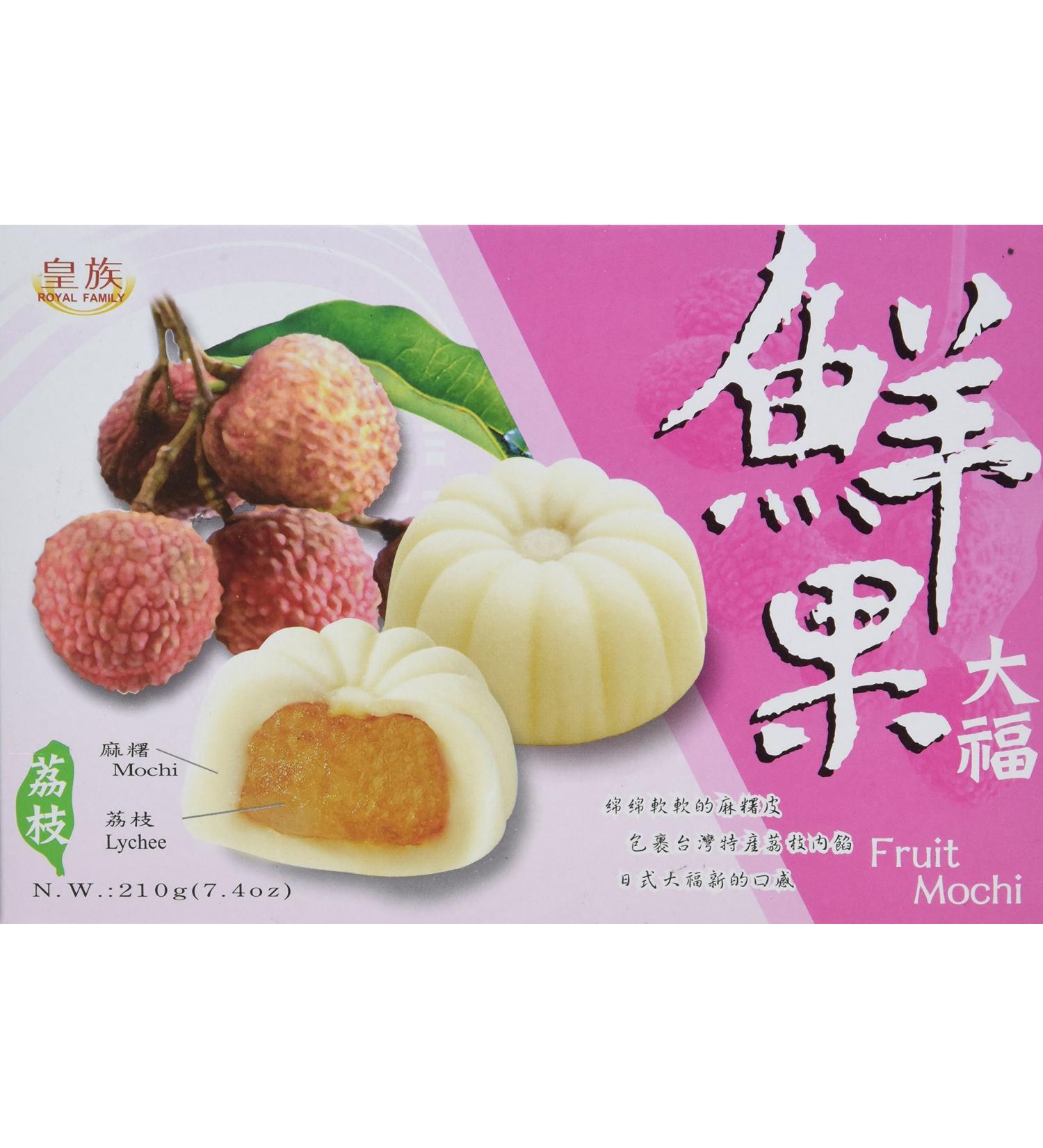 Royal Family Lychee Fruit Mochi 7.40 Oz - Authentic Japanese Taste (Pack of 1) - Buy Online on SooperMarket.com