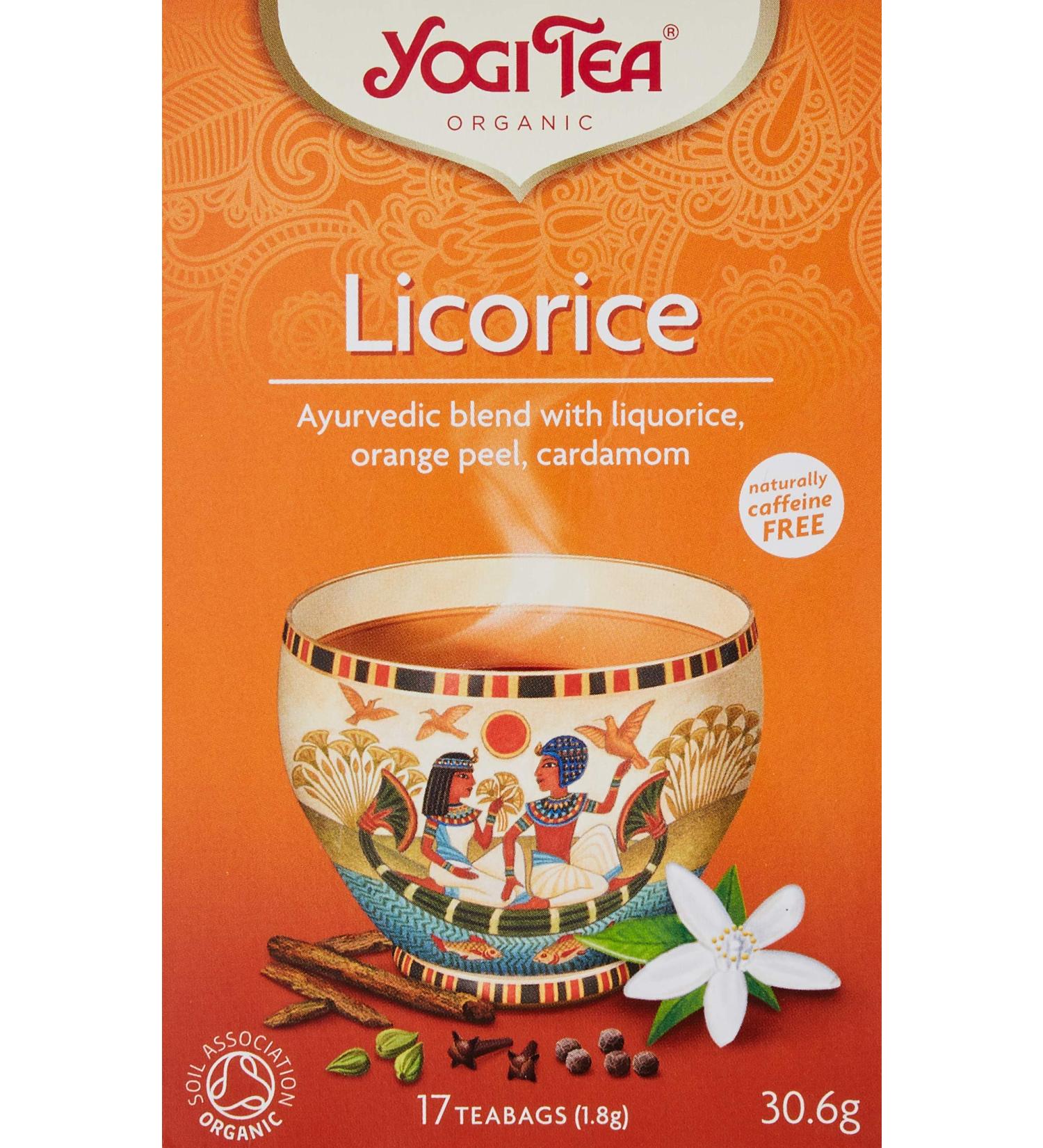 Yogi Tea - Licorice Egyptian Spice | 17 Bag - Buy Online on SooperMarket.com