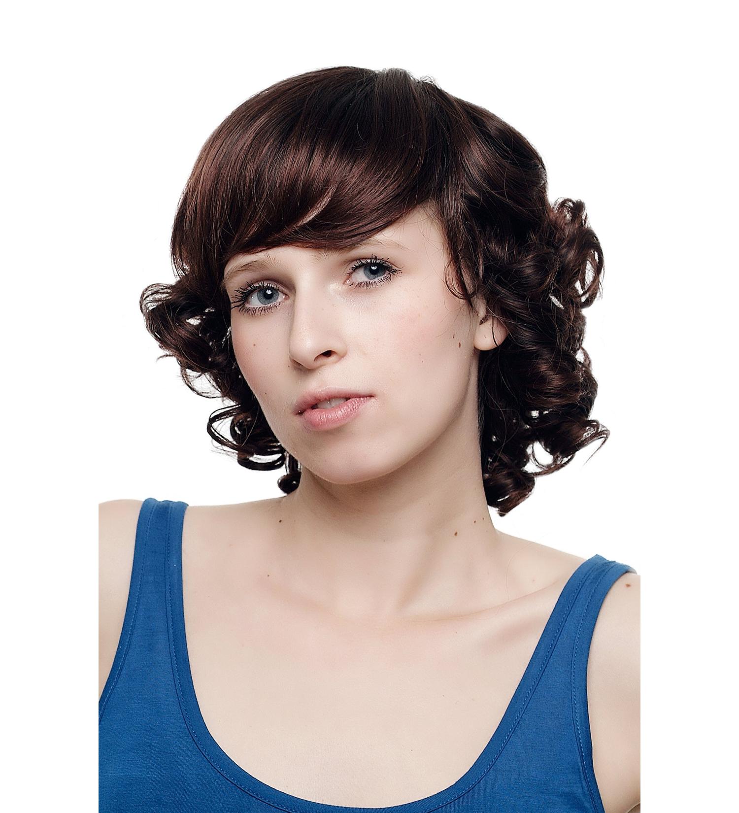 WIG ME UP SA031-2T33 Curly Short Hair Wig - Brown Mix | Best Quality International Shipping - Buy Online on SooperMarket.com
