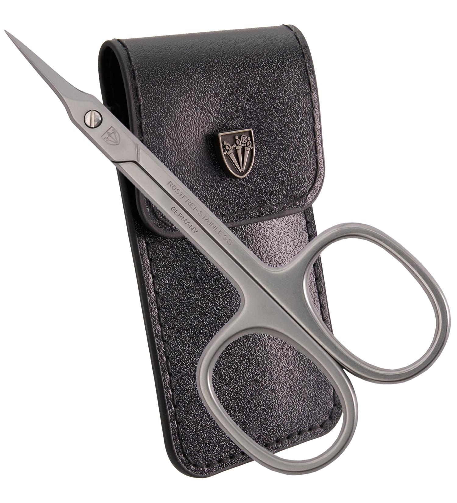 Three Swords Skin Rapid Tower Tip Scissors - Precision Skin Residue Removal | Rustproof German Quality | Black Synthetic Leather Case Included - Buy Online on SooperMarket.com