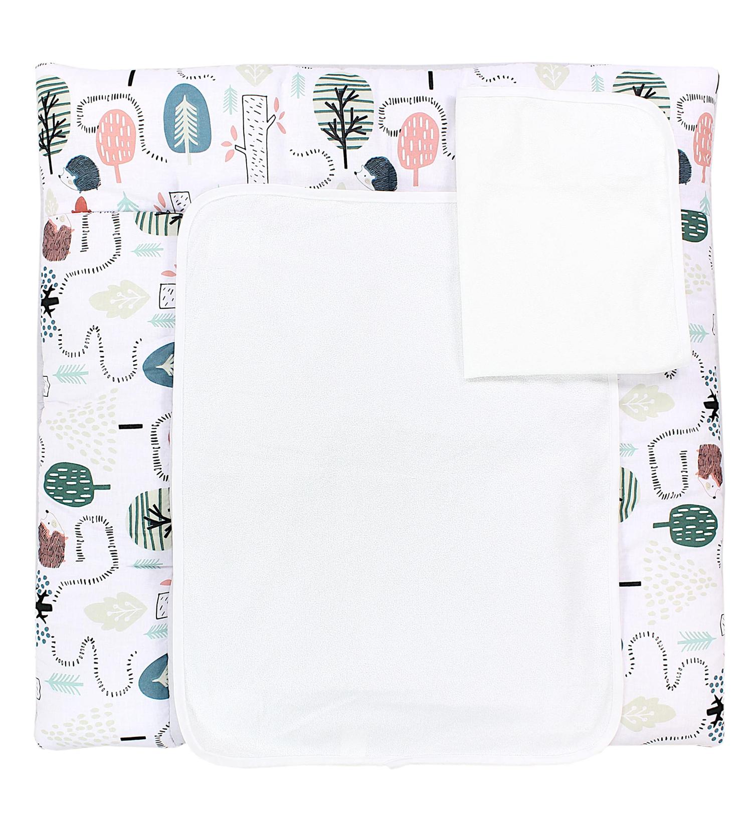 Tuptam Wrap Edition - 2 Terry Trains MAR02579 Hedgehog in the Forest/Mint 70x70 cm - International Shipping Available - Buy Online on SooperMarket.com