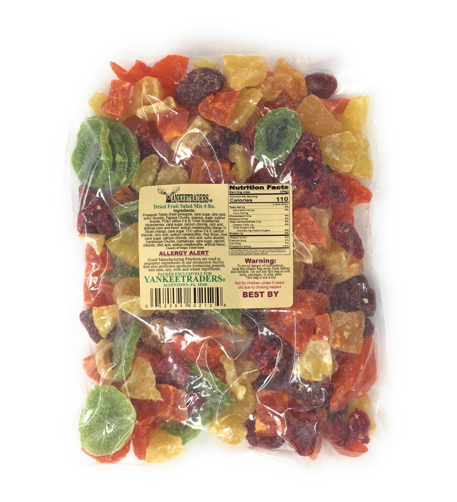 Yankee Traders Dried Fruit Mix Fruit Salad 4 lb - Premium Quality Blend - Buy Online on SooperMarket.com