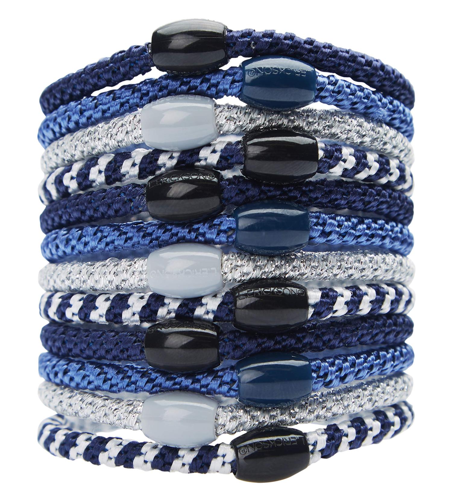 L. Erickson Grab & Go Ponytail Holder Denim Set of 12 - Secure and Gentle Hold - Buy Online on SooperMarket.com