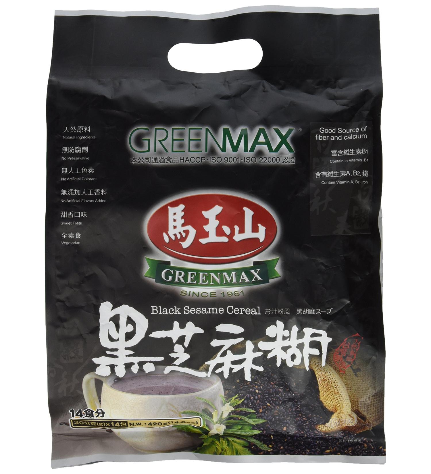 Set of 4 pack Greenmax - Black Sesame Cereal