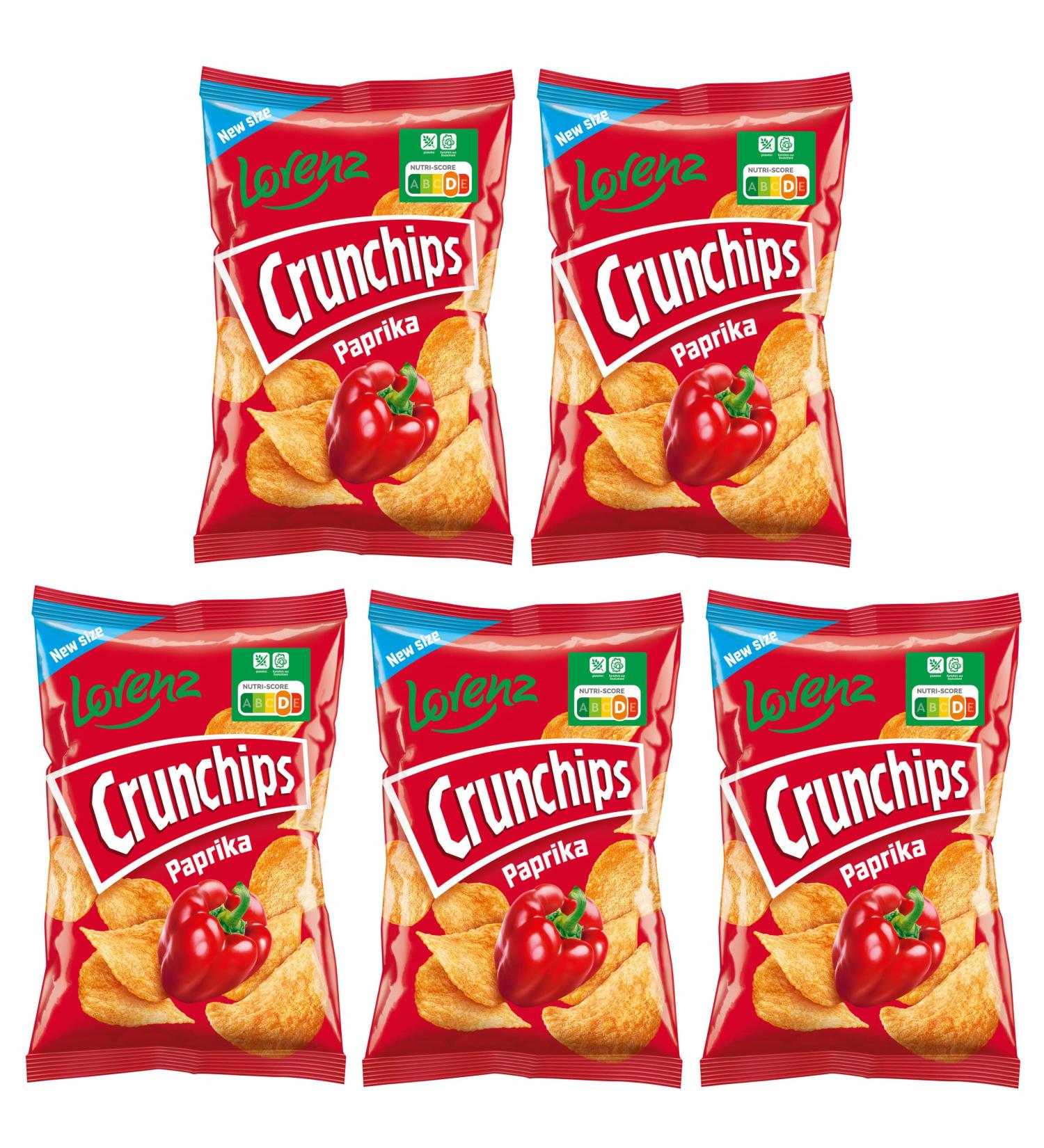 Crunchips Paprika Crisps 5X 150G - imported by DFB - Buy Online on SooperMarket.com