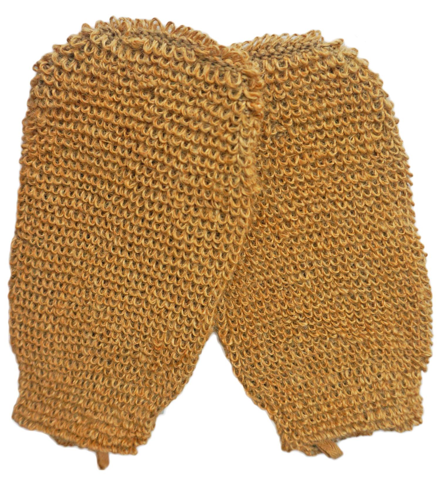 2-Piece Natural Vegetable Fiber Exfoliating Sisal Bath Spa Shower Scrubber Loofah Glove Set - Gentle Skin Care Mitt for Bathing - Anti - Buy Online on SooperMarket.com