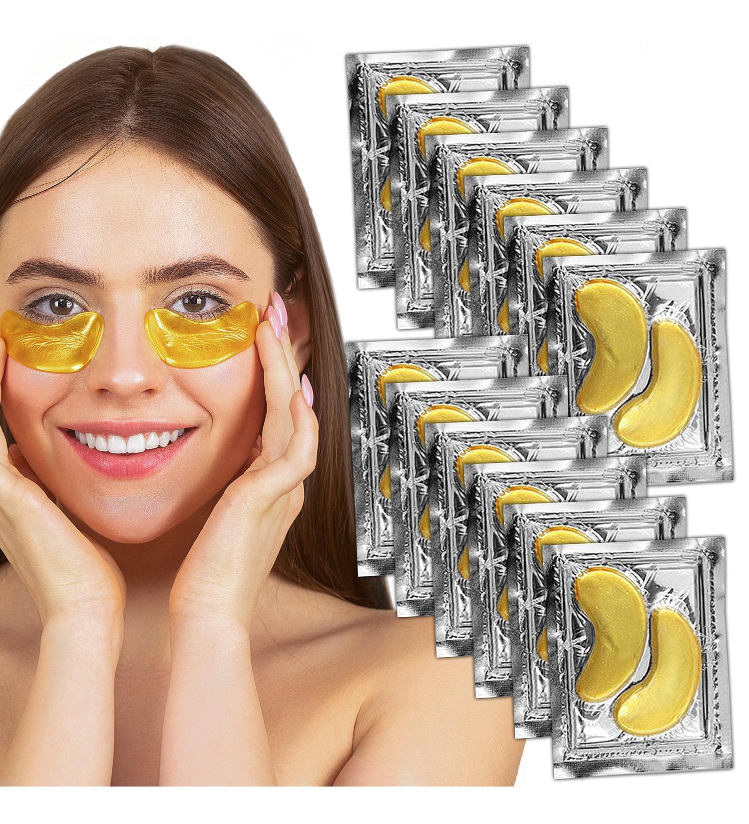 Under Eye Collagen Mask for Anti-Aging, Wrinkles, Puffy Eyes, Dark Circles - 12 Pairs - Buy Online on SooperMarket.com