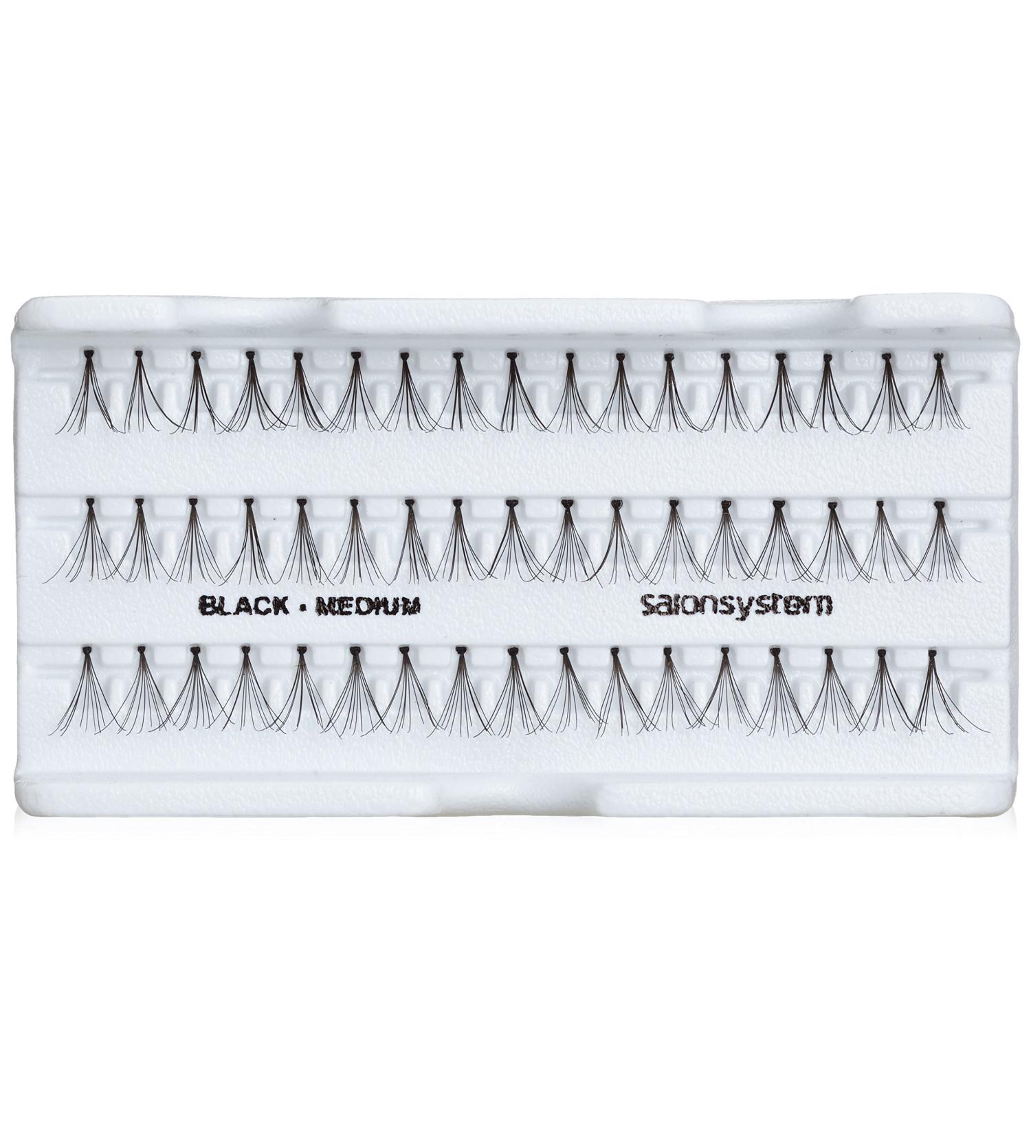 Salon System Individual Natural Apperance Medium Black Lashes - Buy Online on SooperMarket.com
