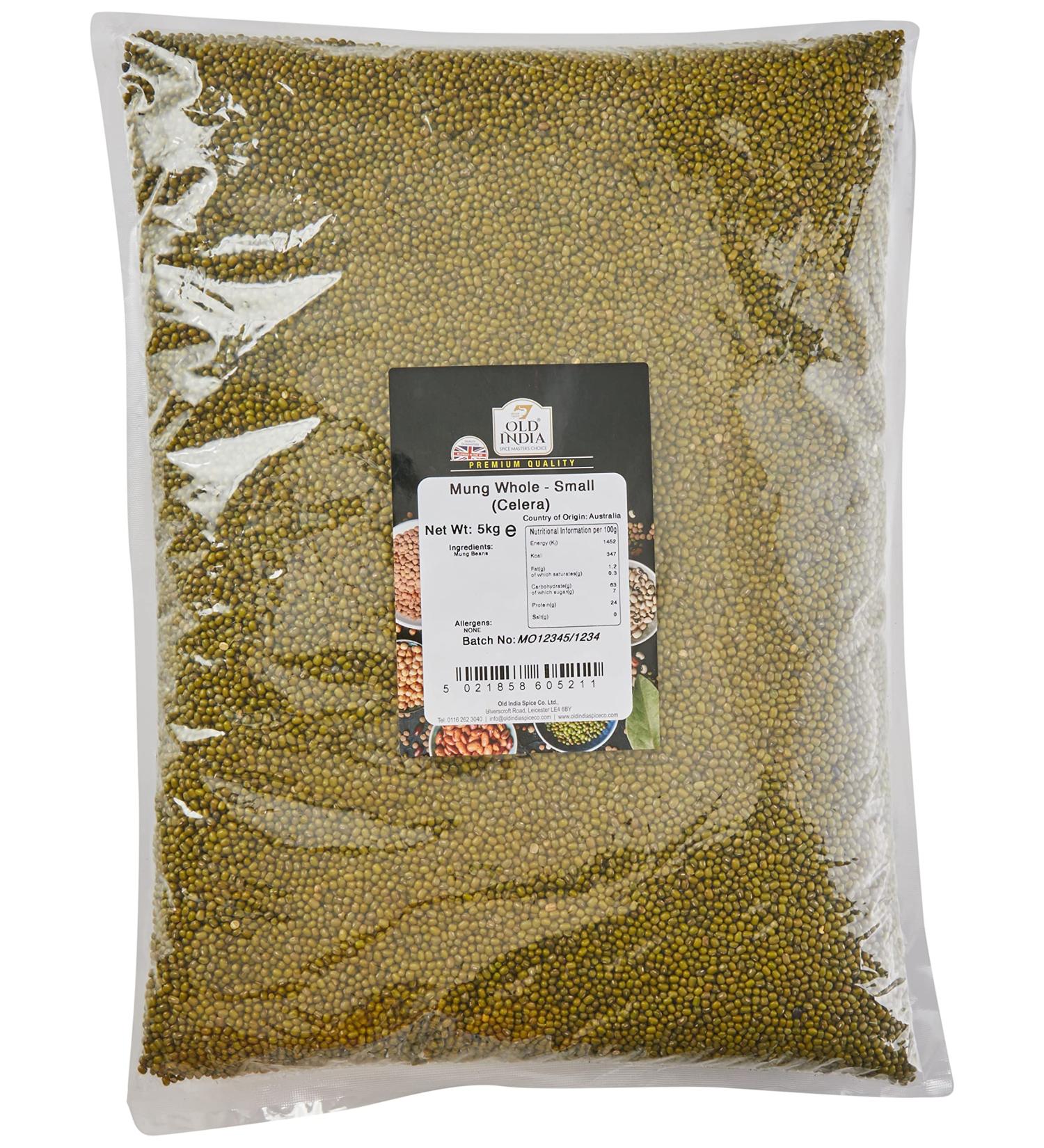 Old India Mung Whole - Small 5kg | Premium Celera | Buy Online - Buy Online on SooperMarket.com