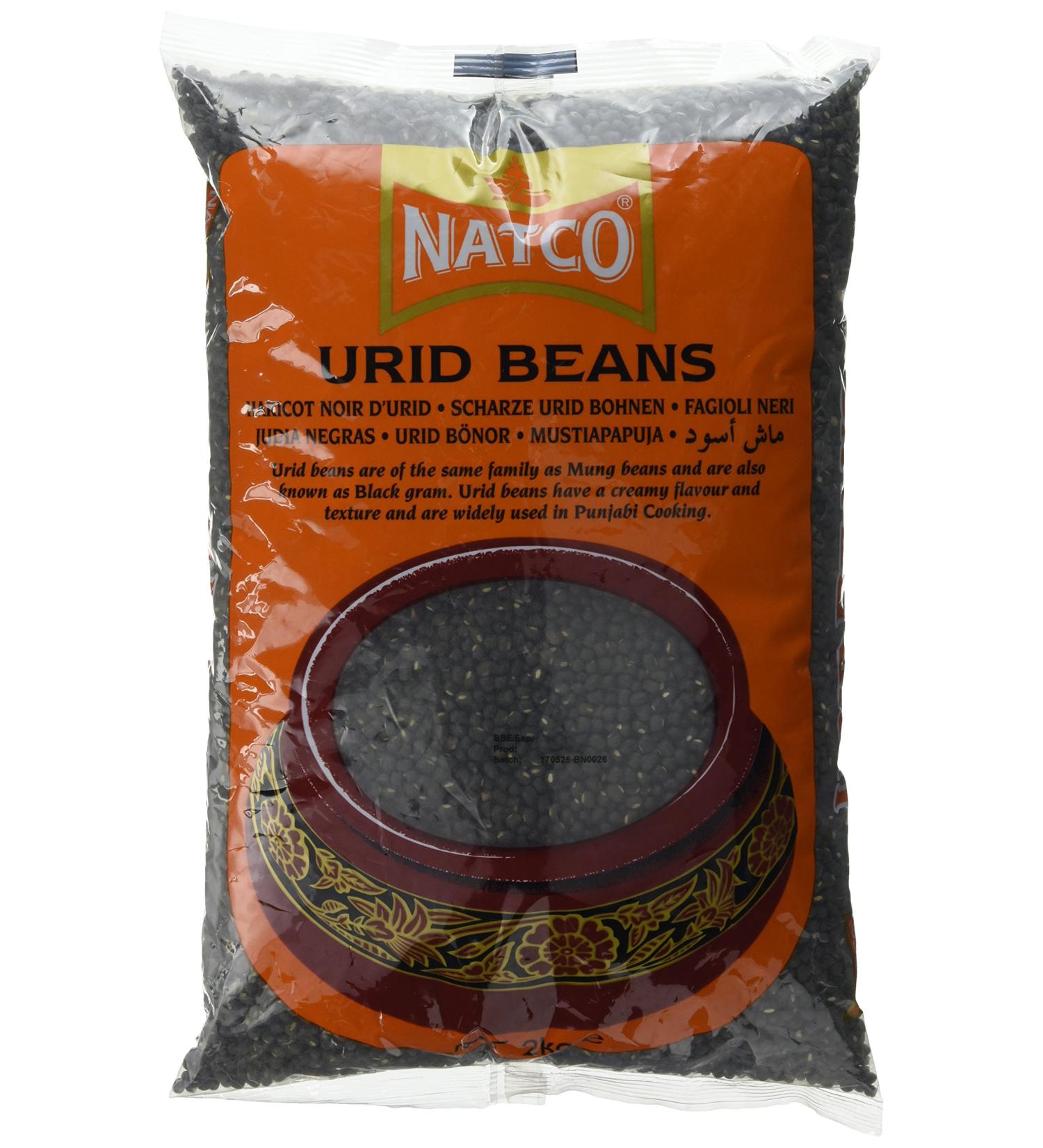 Natco Urid Beans 2 kg - Premium Quality Legumes for Healthy Cooking - Buy Online on SooperMarket.com