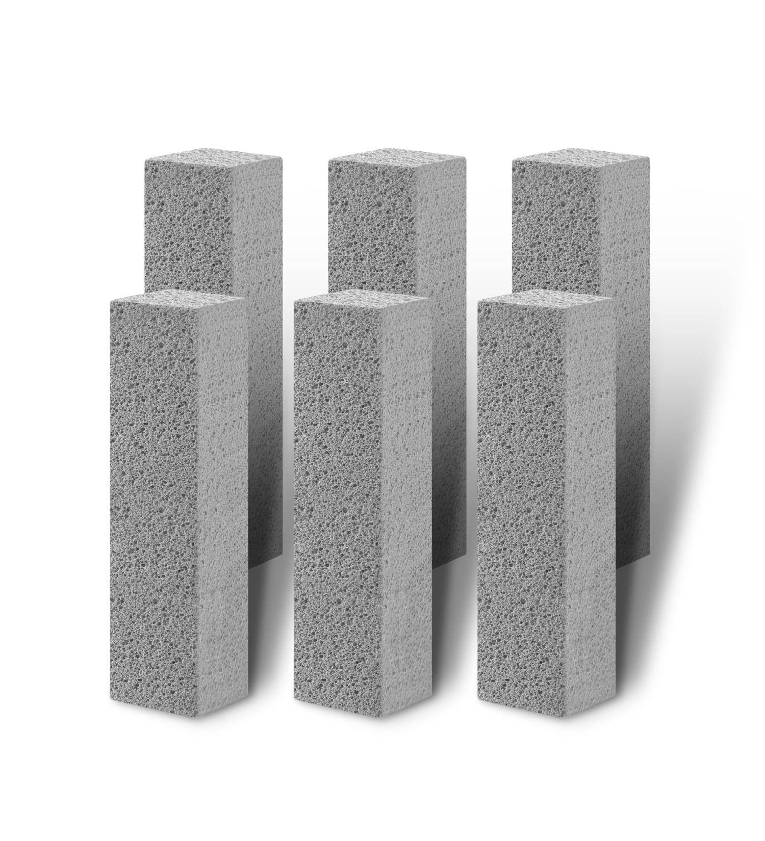 6 pcs Pumice Stone Toilet Cleaning Tool | Hard Water Stain Remover for Toilet Pool & Bathroom - Buy Online on SooperMarket.com