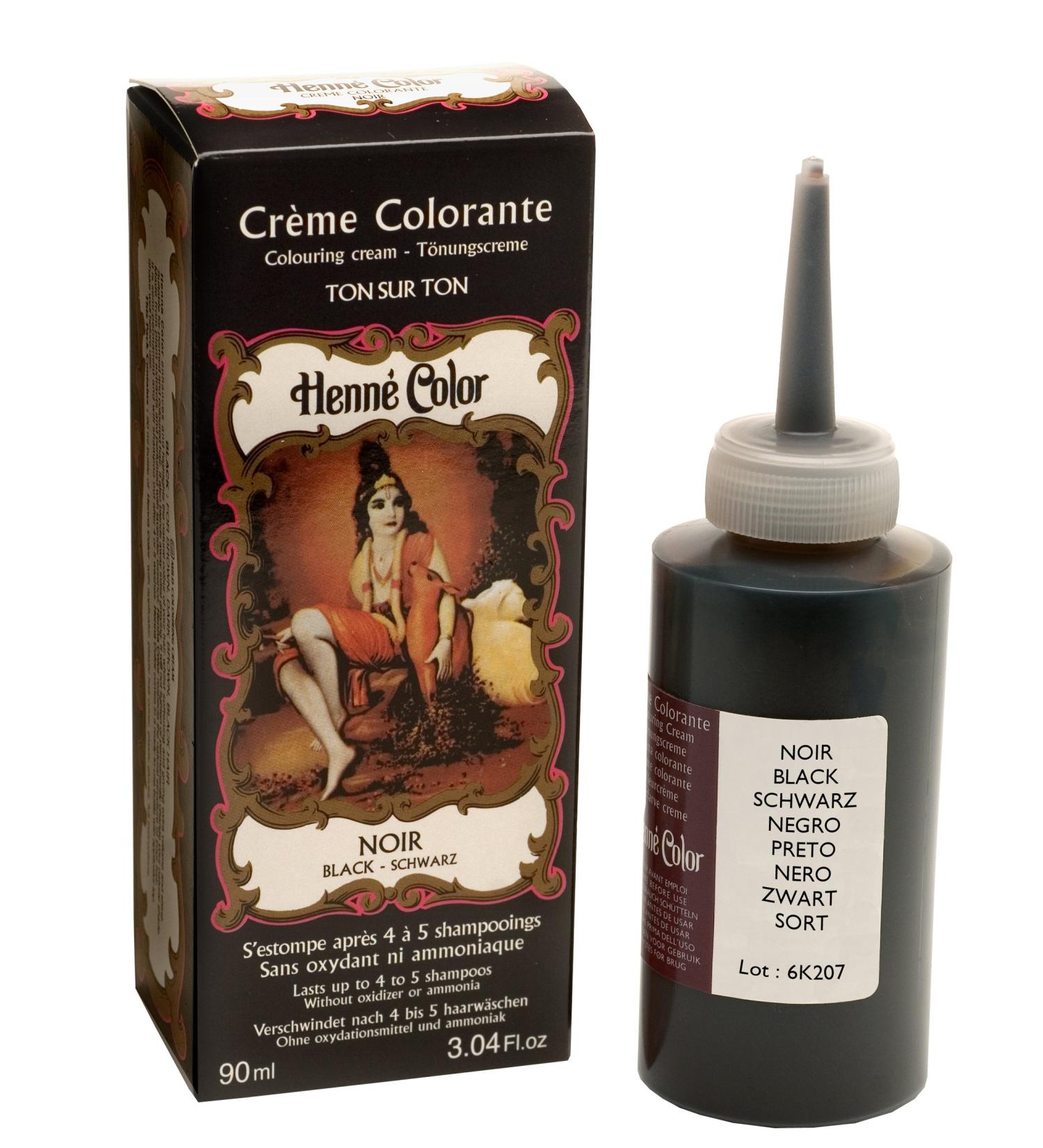 Henne Color Black Henna Hair Colouring Cream 90ml - Natural Hair Dye - Buy Online on SooperMarket.com