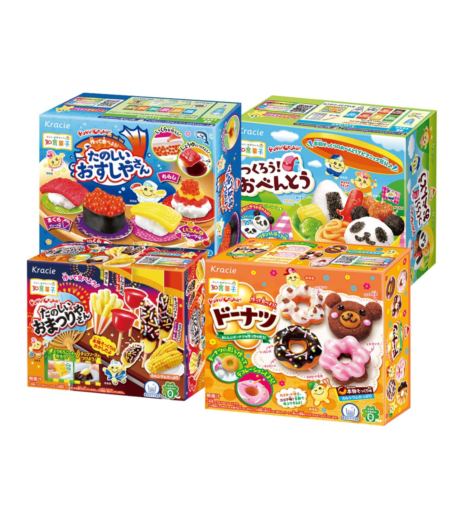 Kracie Popin Cookin Assortment of Donut Festival Sushi Bendo (Total 4 sets) - Buy Online on SooperMarket.com
