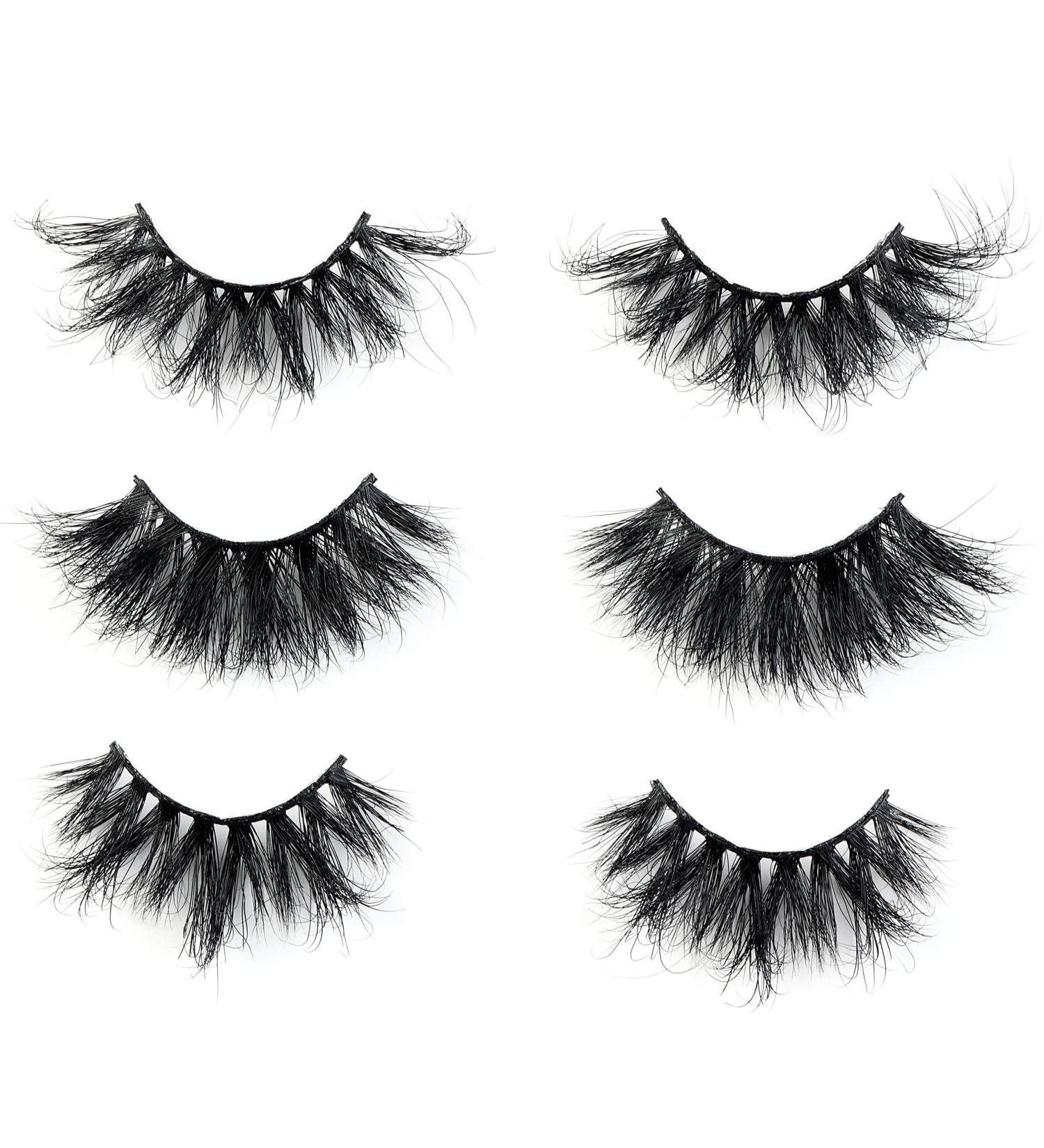 Shop 25mm 3D Mink Lashes | Full Volume Fluffy & Dramatic Eyelash Extensions - Cruelty-Free Siberian Mink - Buy Online on SooperMarket.com