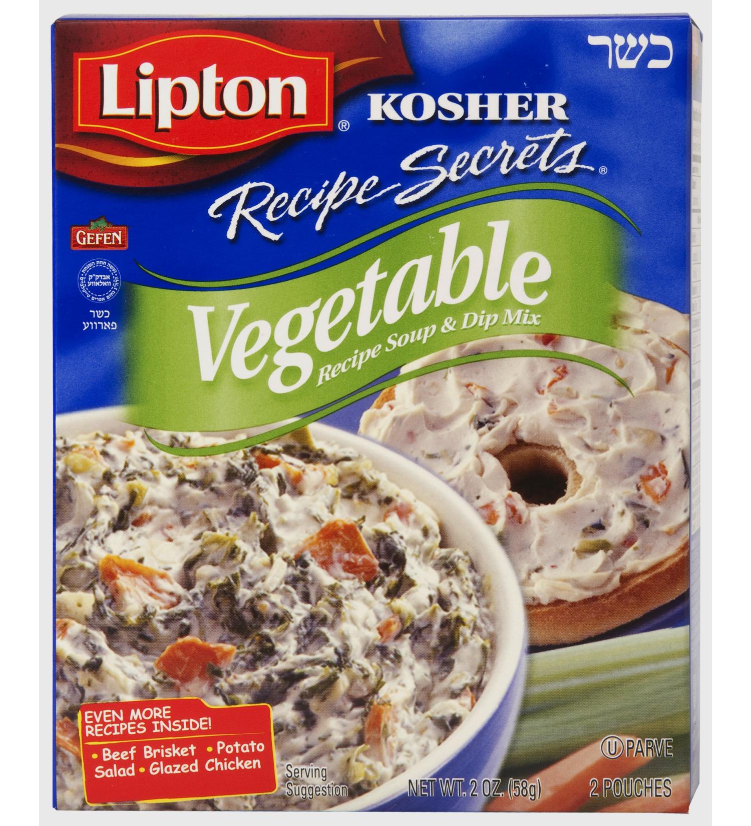 Lipton Recipe Secrets Soup and Dip Mix, Vegetable 2oz (6 Pack)