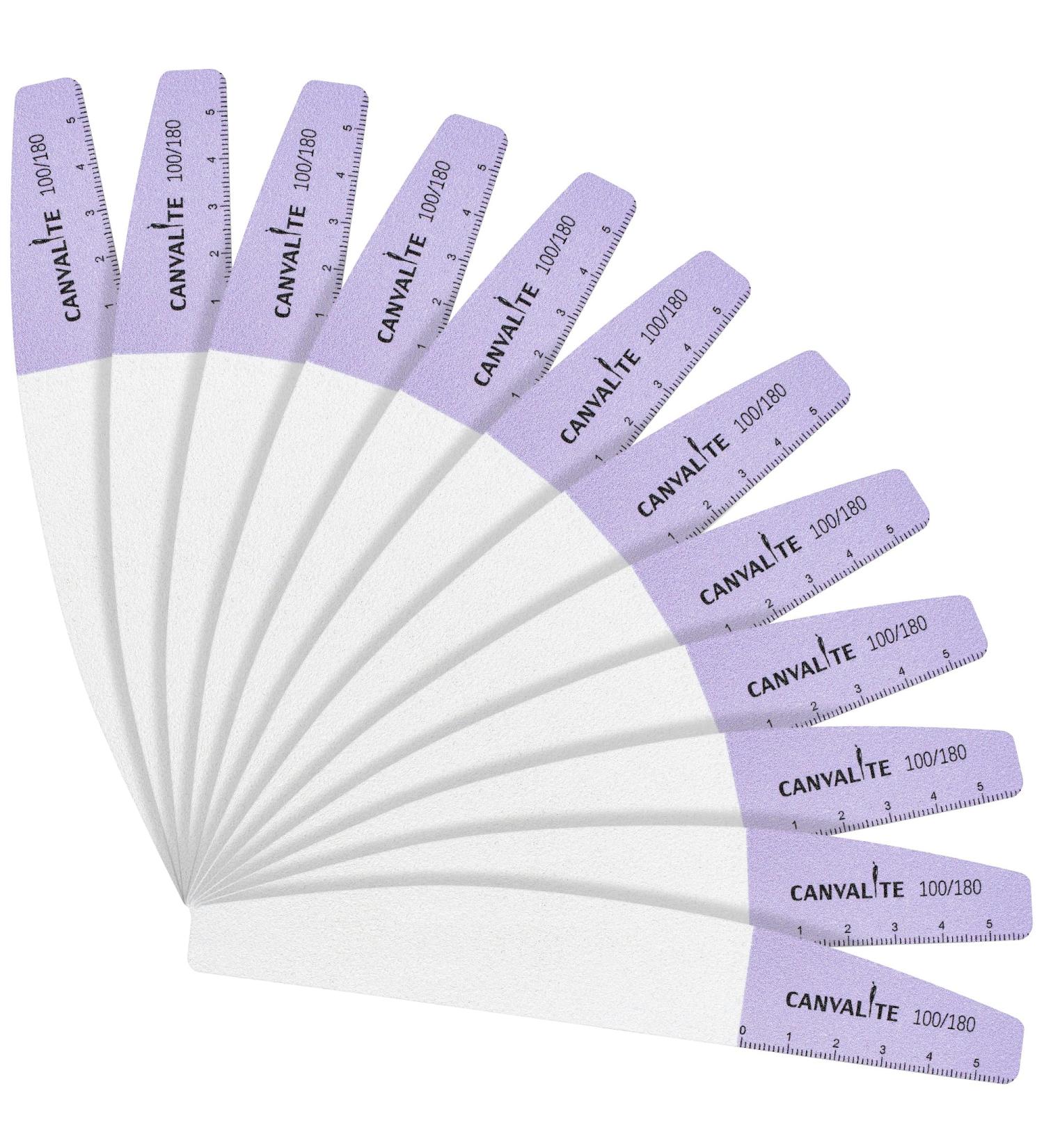 Buy Canvalite 12stk Nail Files for Gel Polish Professional 100/180 Double-Sided Washable & Reusable Nail Buffers | International Shipping Available - Buy Online on SooperMarket.com