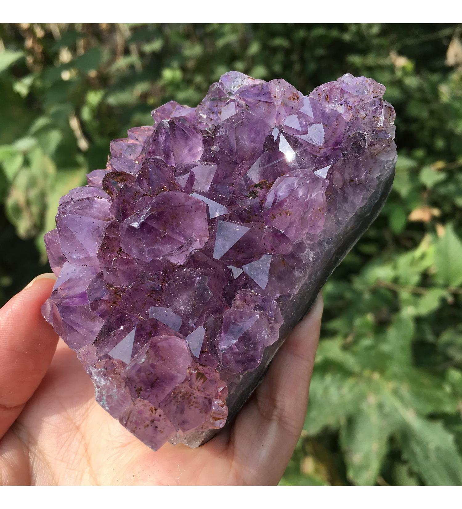 Specimen Healed Natural Raw Amethyst Quartz Purple Crystal Cluster Stones Specimen As a Gift FZUGEDRLI (Size : 260-300g) - Buy Online on SooperMarket.com