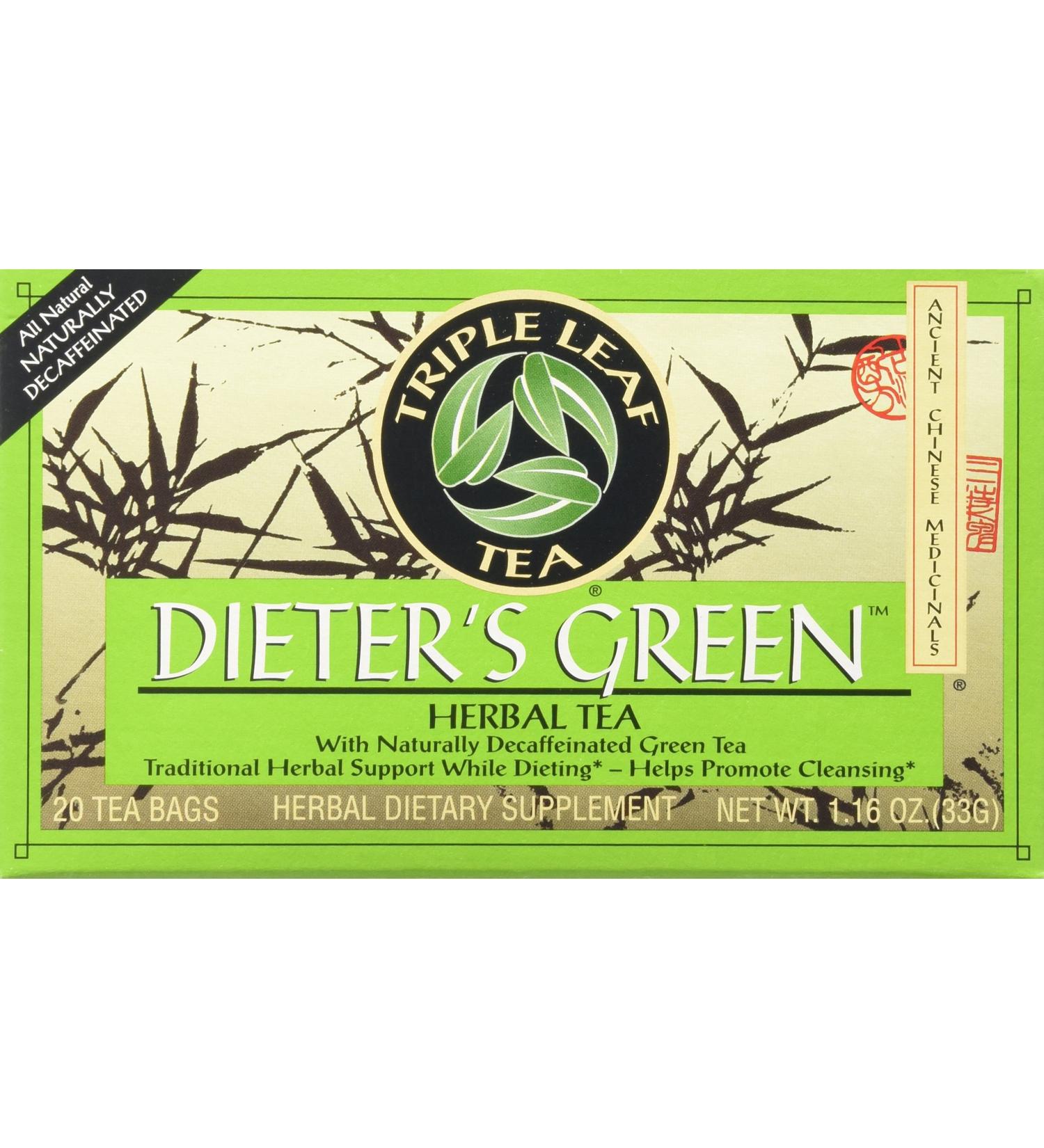 Triple Leaf Teas - Dieter's Green Herbal Tea 20 bag - Buy Online on SooperMarket.com
