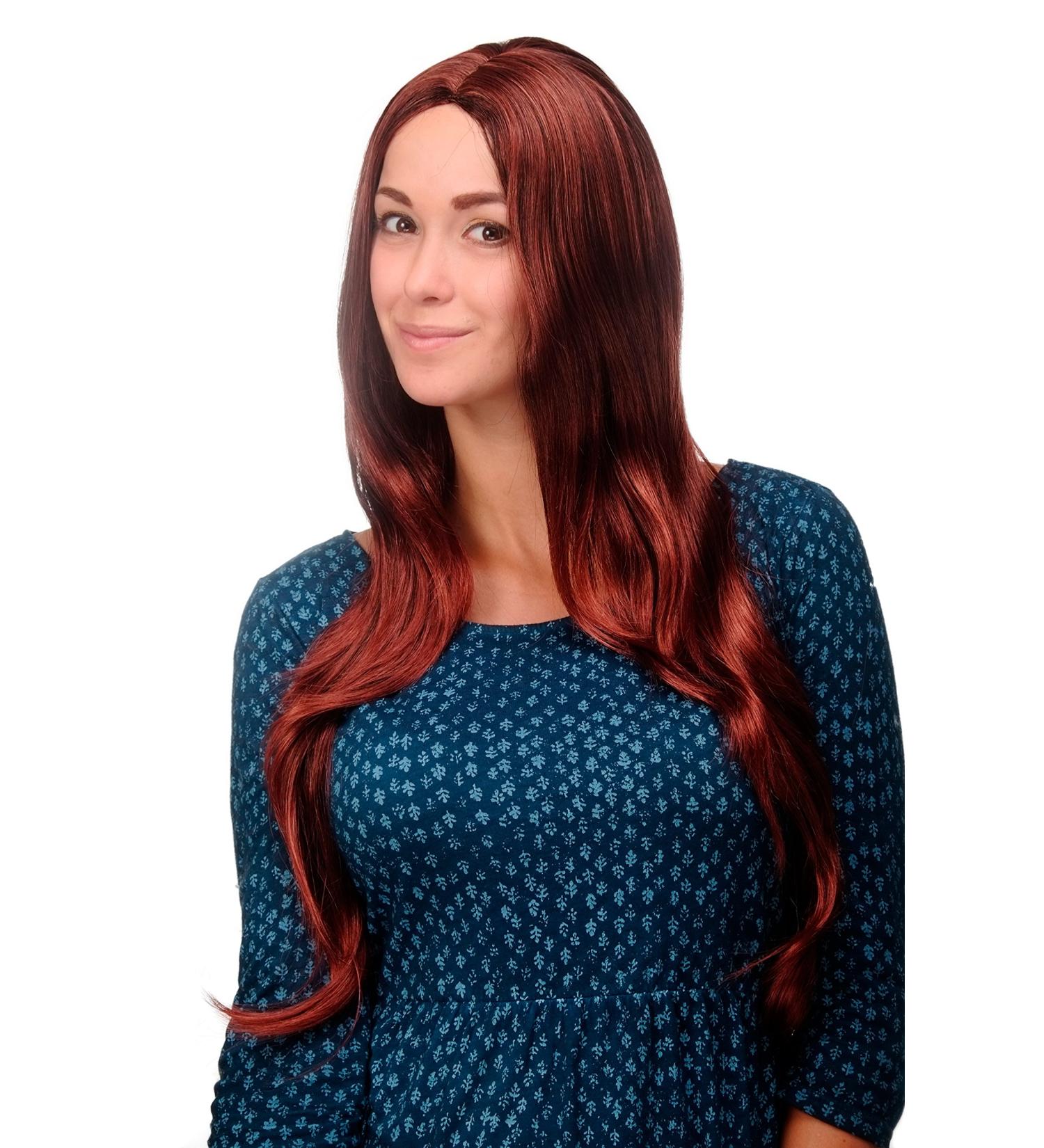 WIG ME UP - Long Straight Brown Red Mahogany Wig 80cm | Hair Replacement 3217-3003 - International Shipping Available - Buy Online on SooperMarket.com