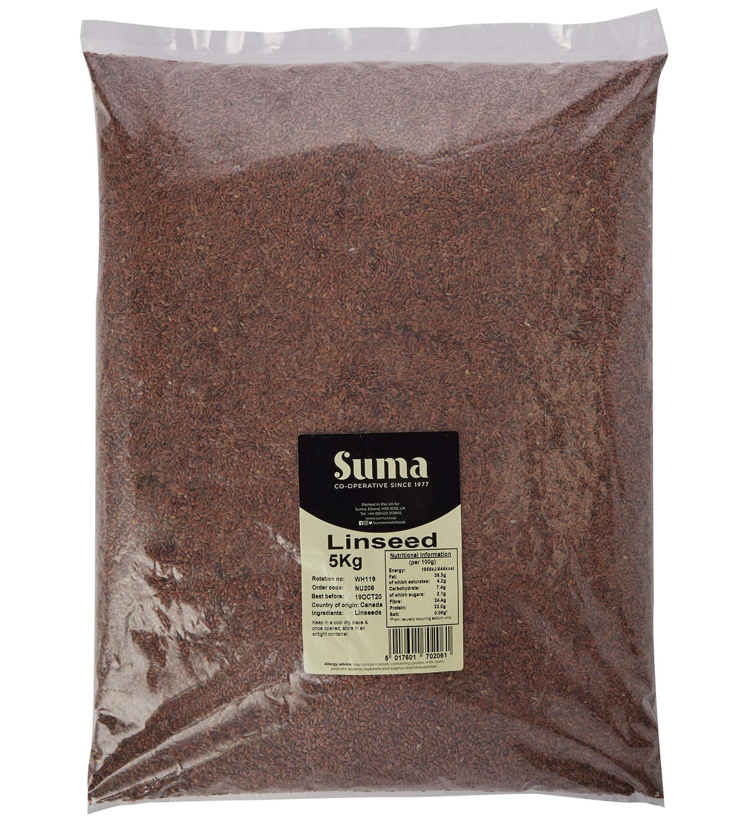 Suma Bagged Down Linseed Flax 5 Kg - Buy Online on SooperMarket.com