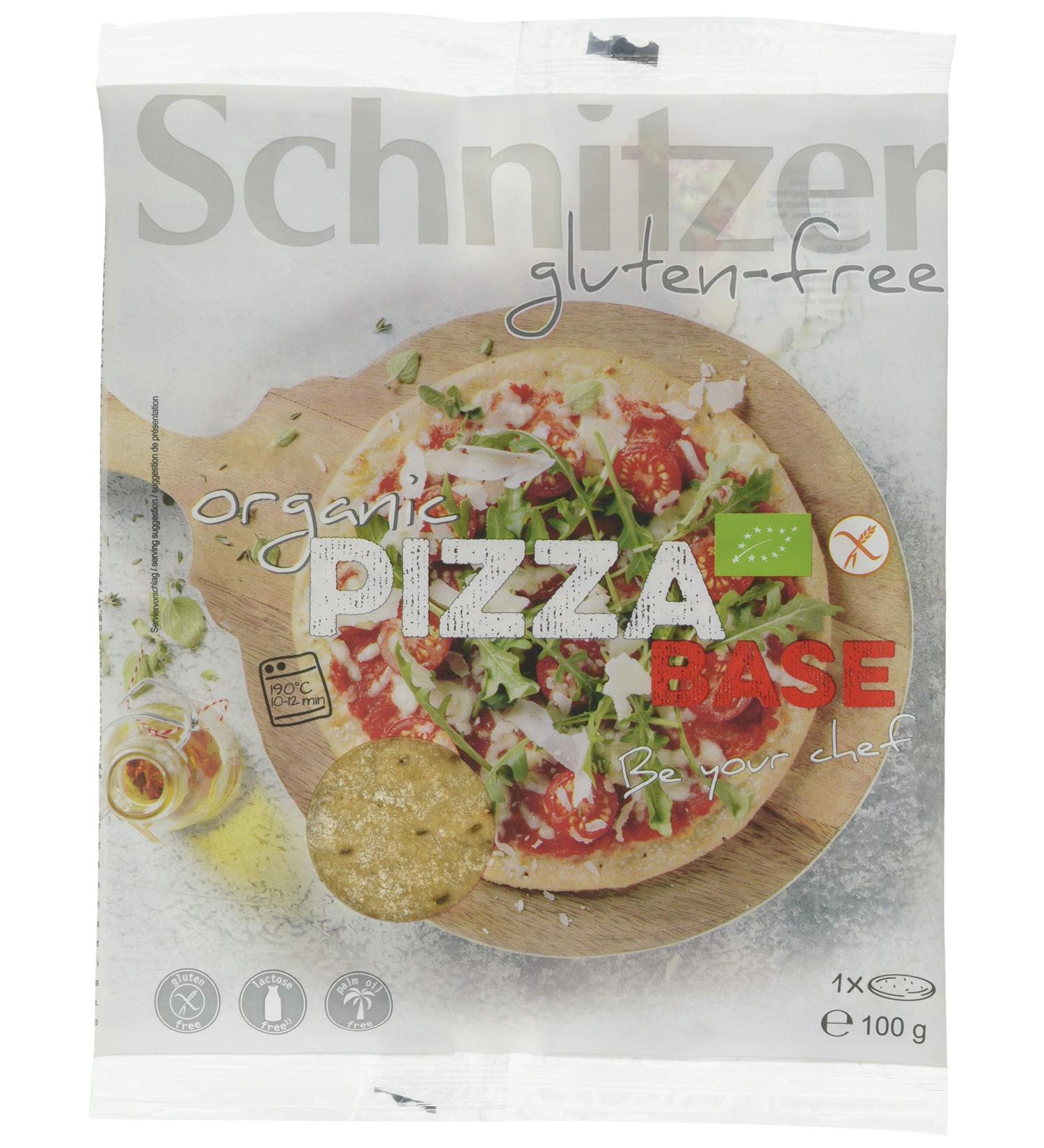 Schnitzer Organic Gluten-Free Pizza Base 100g - Perfect for Delicious Healthy Pizzas | International Shipping Available - Buy Online on SooperMarket.com