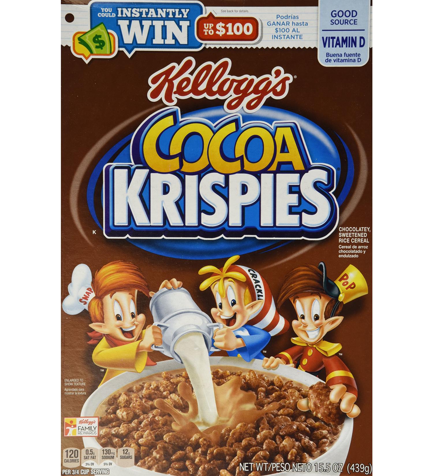Kellogg's  Cocoa Krispies Cereal  15.5oz Box (Pack of 4) - Buy Online on SooperMarket.com