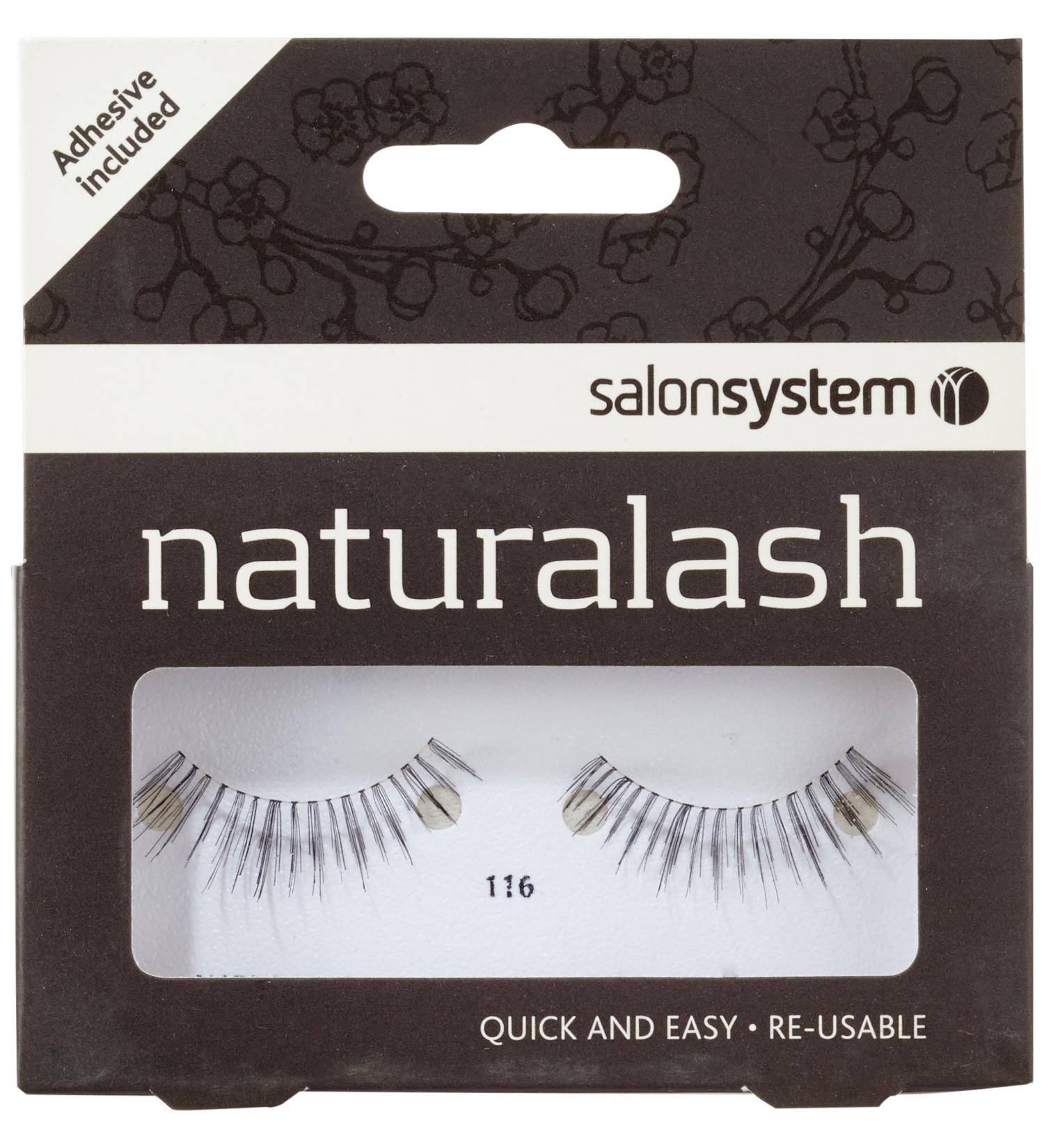 Salon System Naturalash Quick and Easy Re-Usable Black 116 Lashes - Buy Online on SooperMarket.com