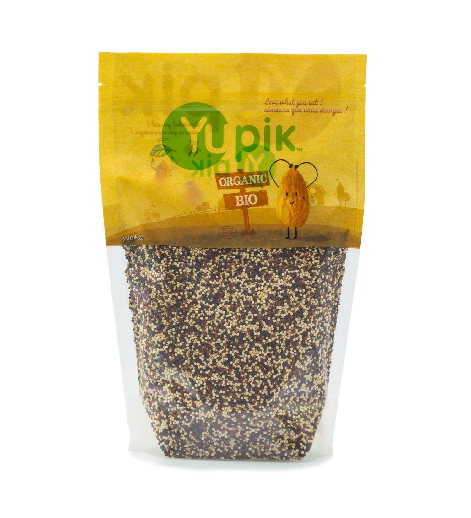 Yupik Organic Tri-Color Mixed Quinoa 2.2lb - Non-GMO, Vegan, Gluten-Free - Buy Online on SooperMarket.com
