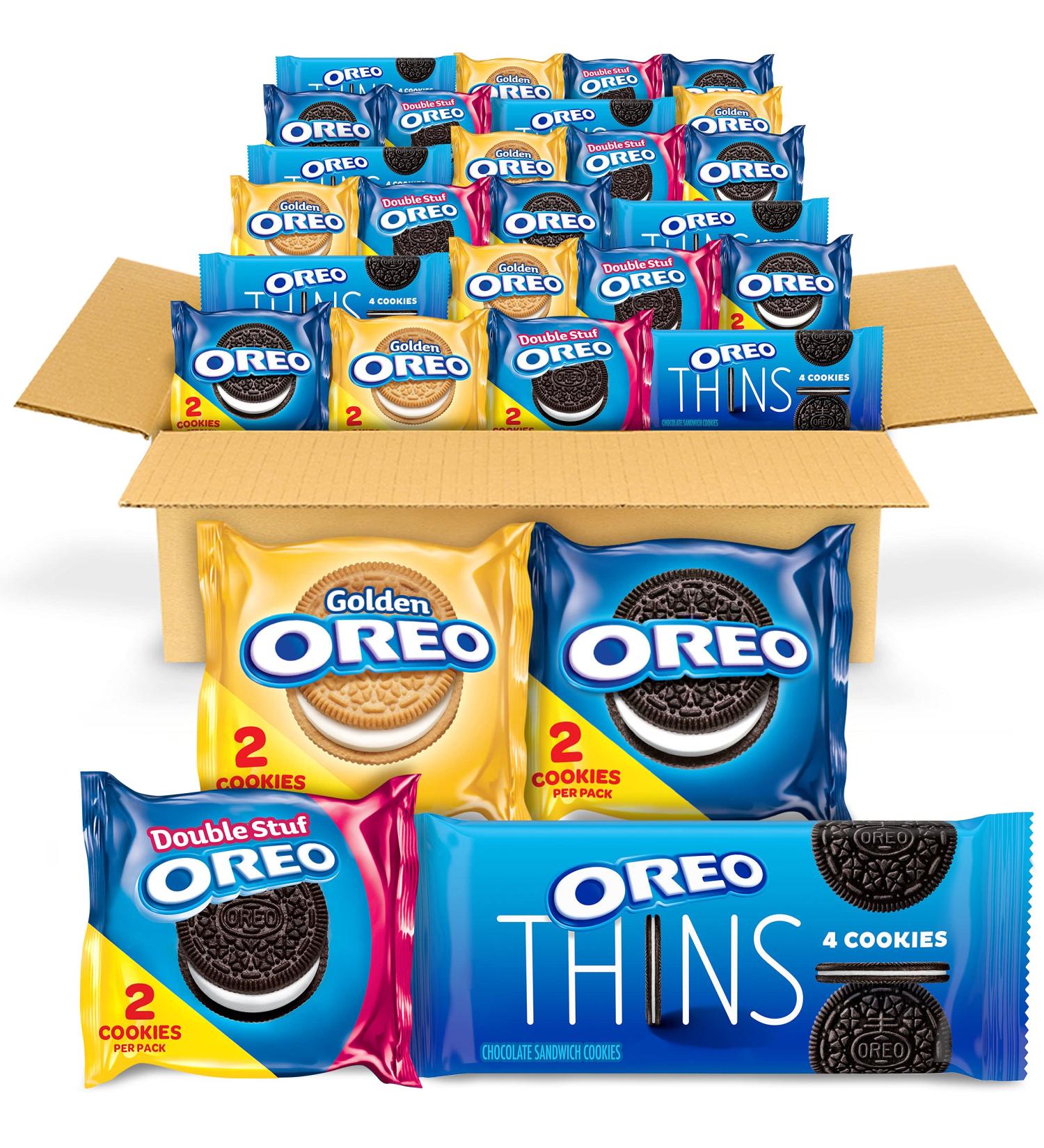 OREO Cookies Variety Pack - Original, Golden, Double Stuf & Thins - 56 Snack Packs - Buy Online on SooperMarket.com