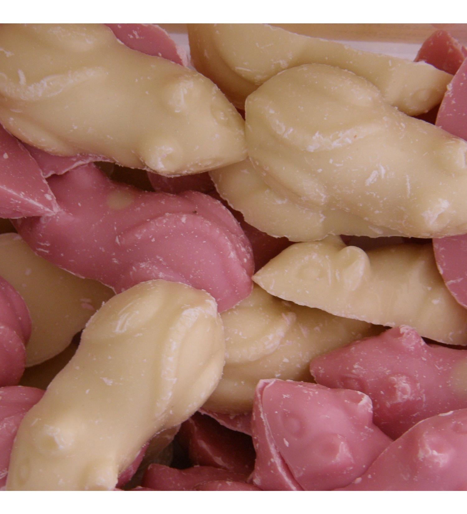 Hannahs Pink and White Chocolate Candy Mice 3 kg