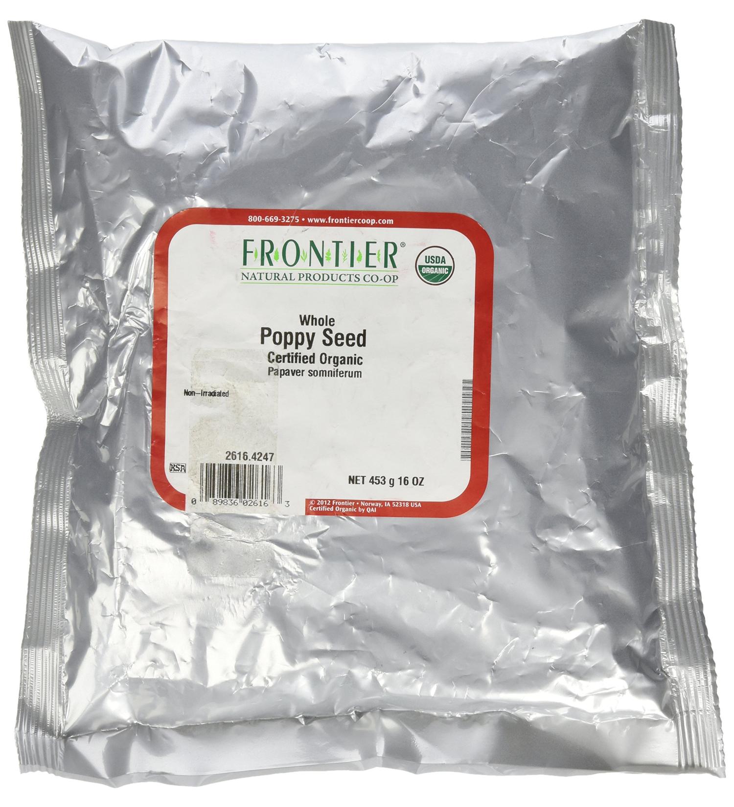 Buy FRONTIER Organic Whole Poppy Seed - Premium Quality - Buy Online on SooperMarket.com