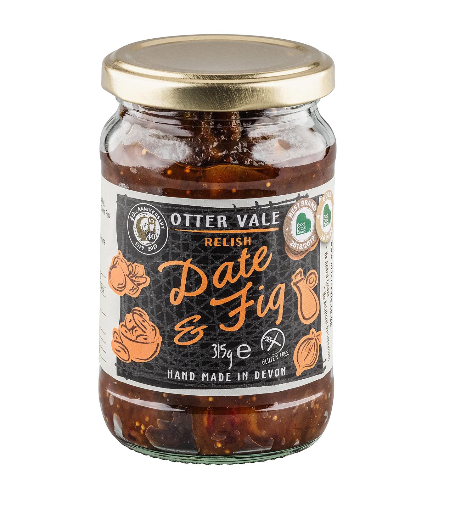Otter Vale Date and Fig Relish mix of dates and figs fruity and rich hand-made in Devon gluten-free 315 g glass jar Date & Fig Relish - Buy Online on SooperMarket.com