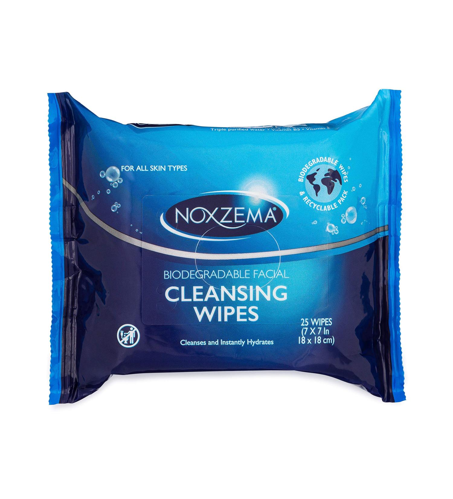 Noxzema Biodegradable Face Cleansing Wipes (25 CT)