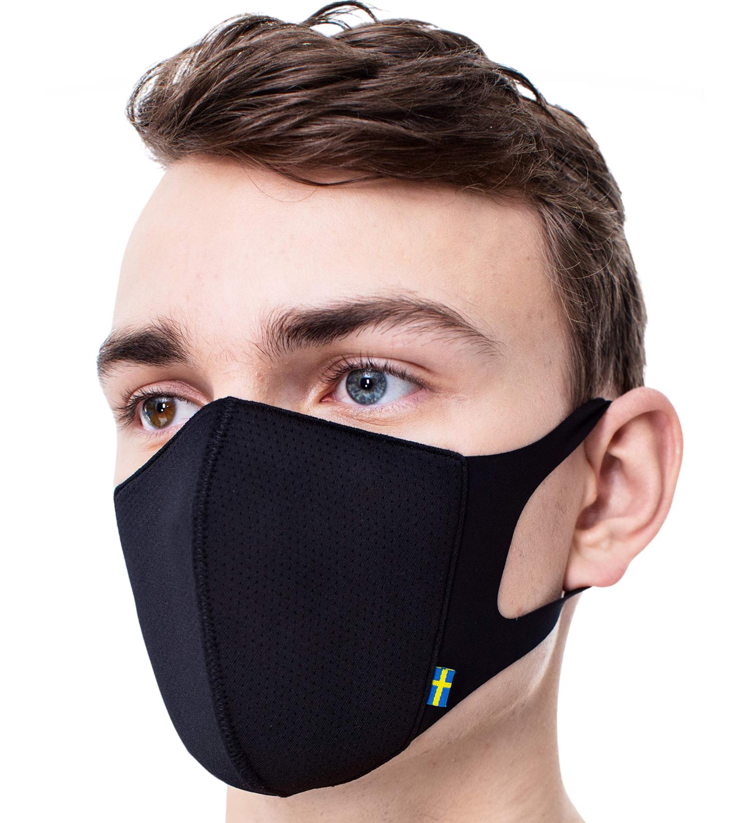 Airinum Lite Air Mask | Reusable Face Mask Washable Cover Mask for Men Women and Kids X-Small Stormy Black - Buy Online on SooperMarket.com