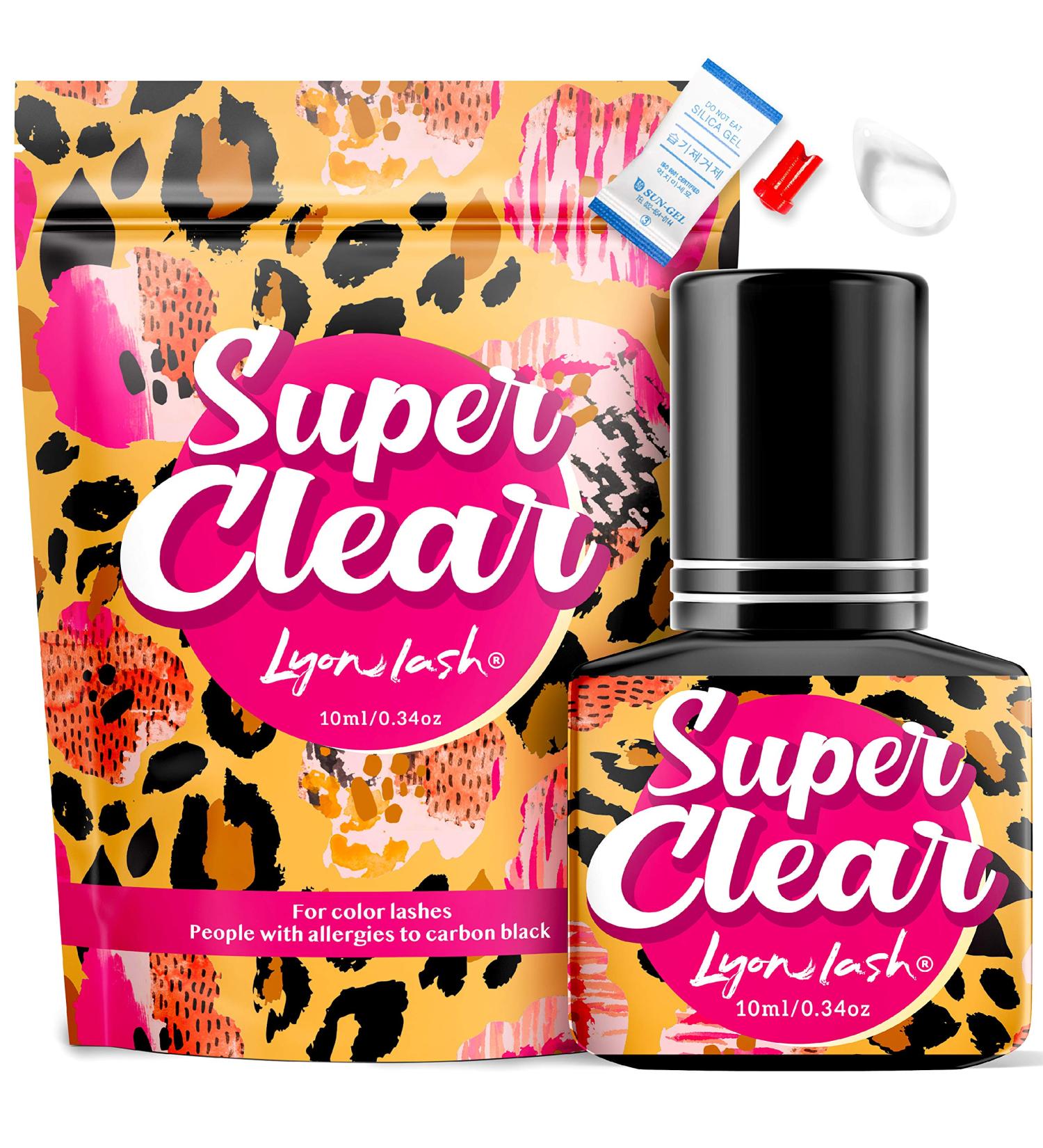 Lyon Lash Super Clear Eyelash Extension Glue 10ml | 1-2 Sec Drying | 6-8 Weeks Retention | Professional Adhesive - Buy Online on SooperMarket.com