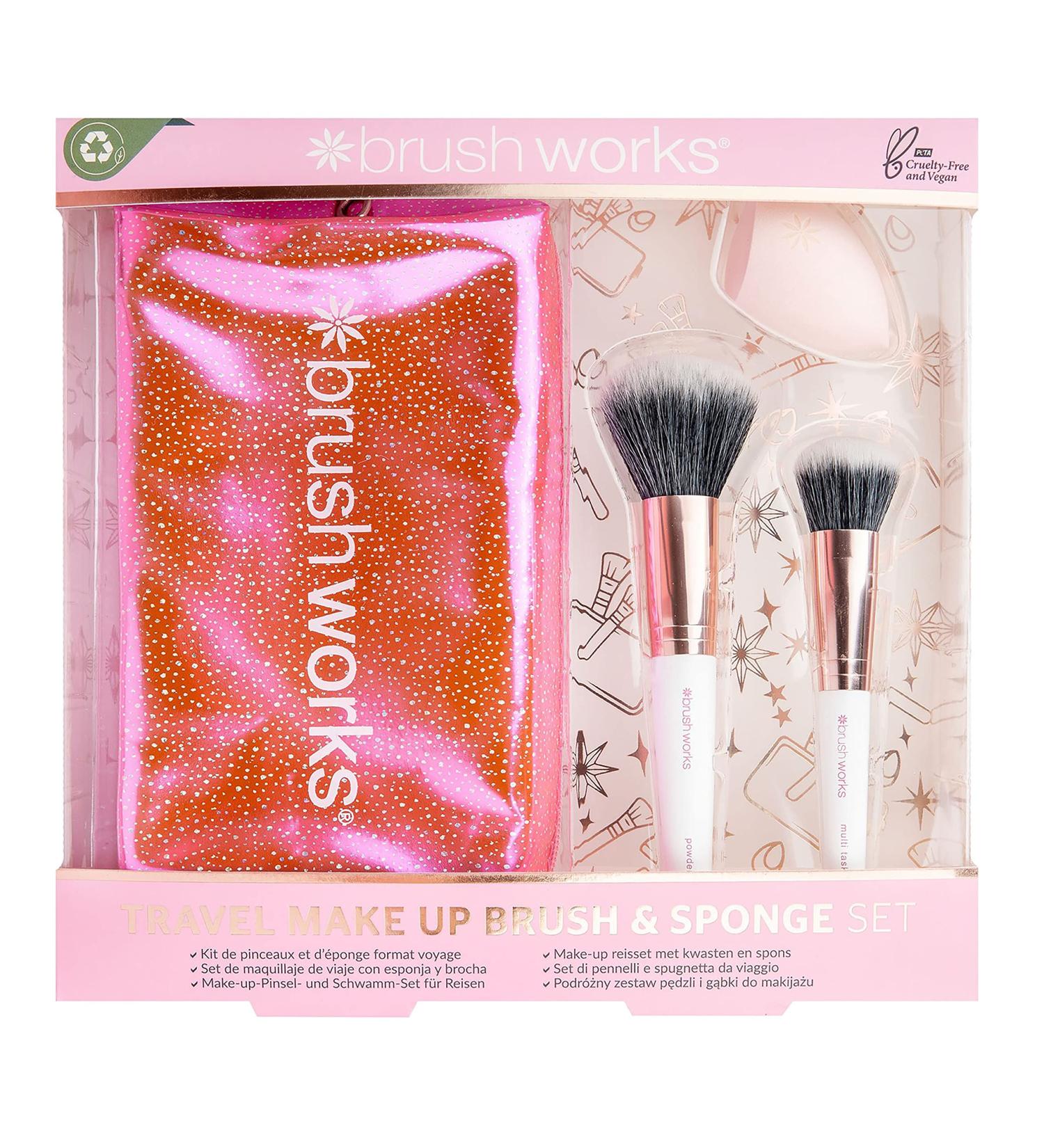 Brushworks Travel Makeup Brush & Sponge Set - Buy Online on SooperMarket.com