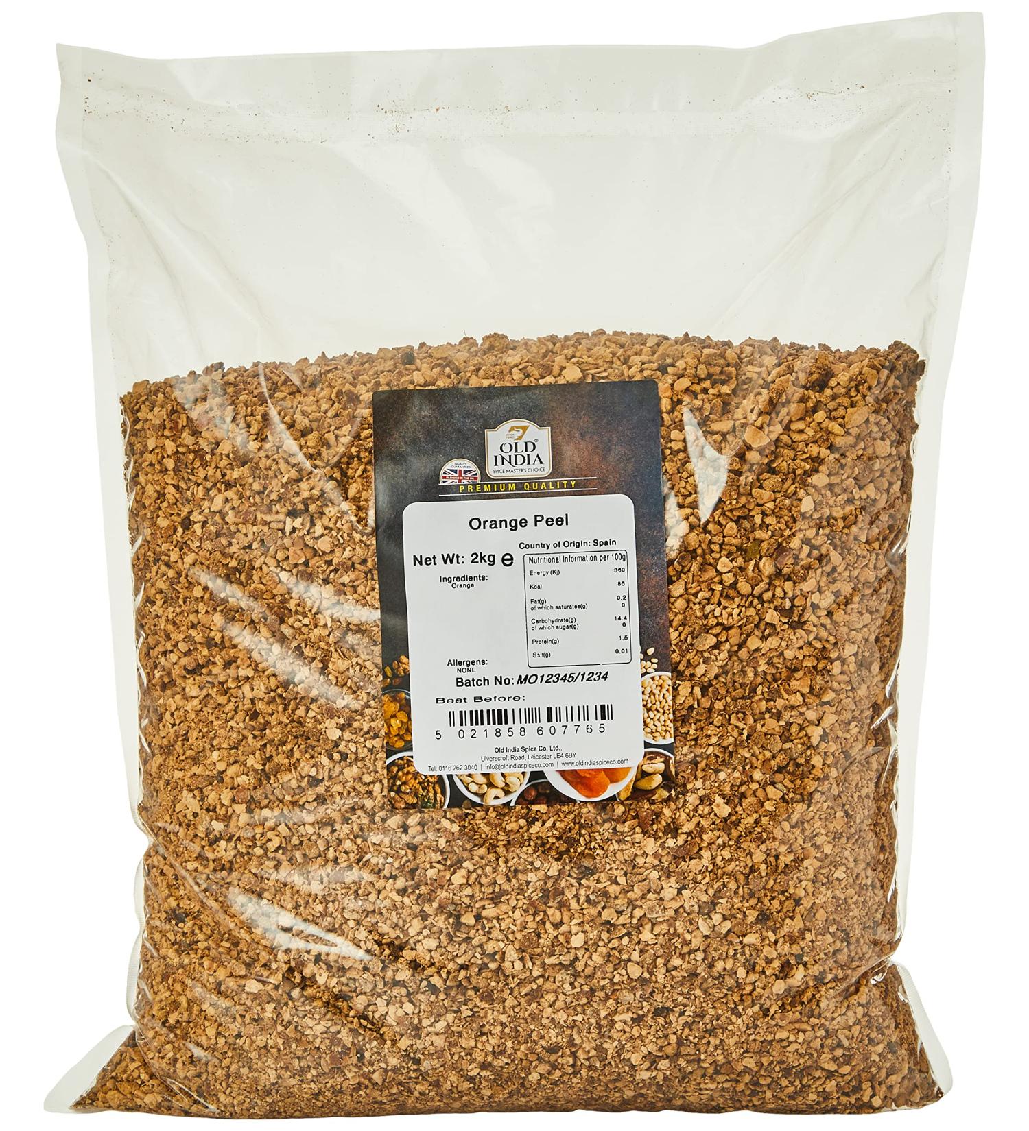 Old India Orange Peel 2kg - Premium Quality Dried Orange Peel for Culinary Delights - Buy Online on SooperMarket.com