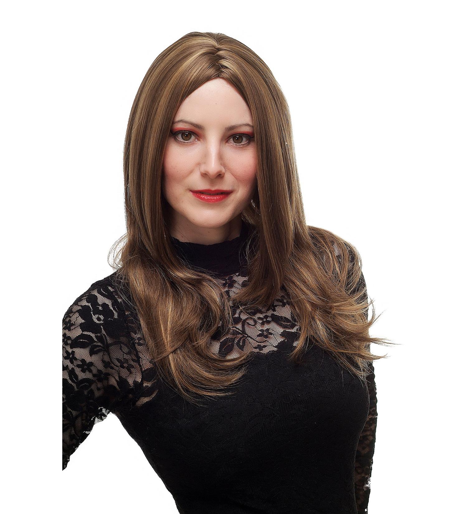 WIG ME UP 3411-12H124 Ladies Wig - Cheeky Brown Blonde Streaked Long Straight Middle Parting | International Shipping Available - Buy Online on SooperMarket.com