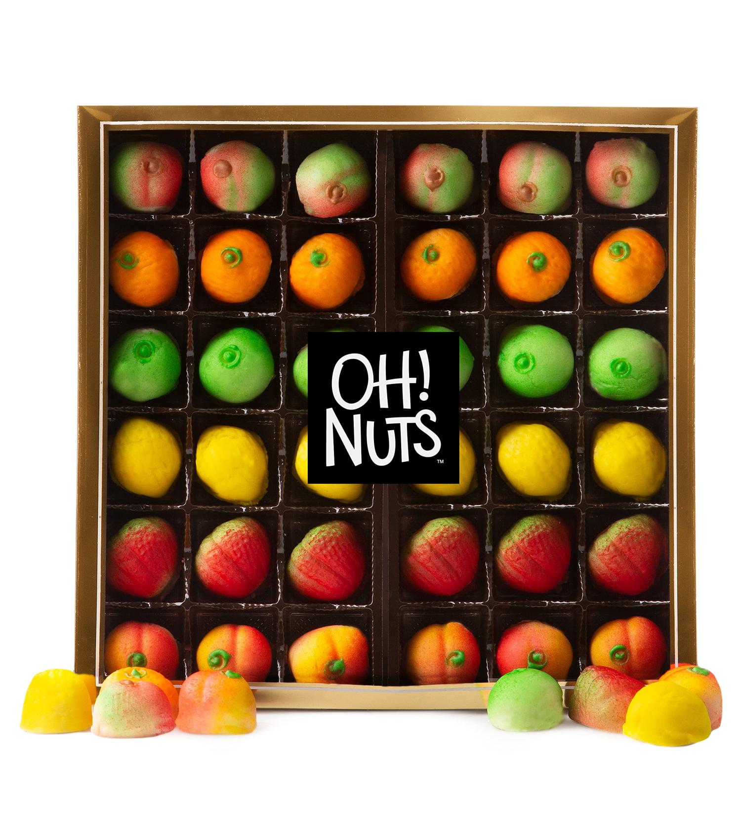 Oh! Nuts Premium Marzipan Candy Fruits - 36pcs | Holiday Marzipan for Birthday  Anniversary  Corporate Gift Tray in Elegant Box | Gourmet Gift Snack Idea for Women & Men 36 Pieces - Buy Online on SooperMarket.com