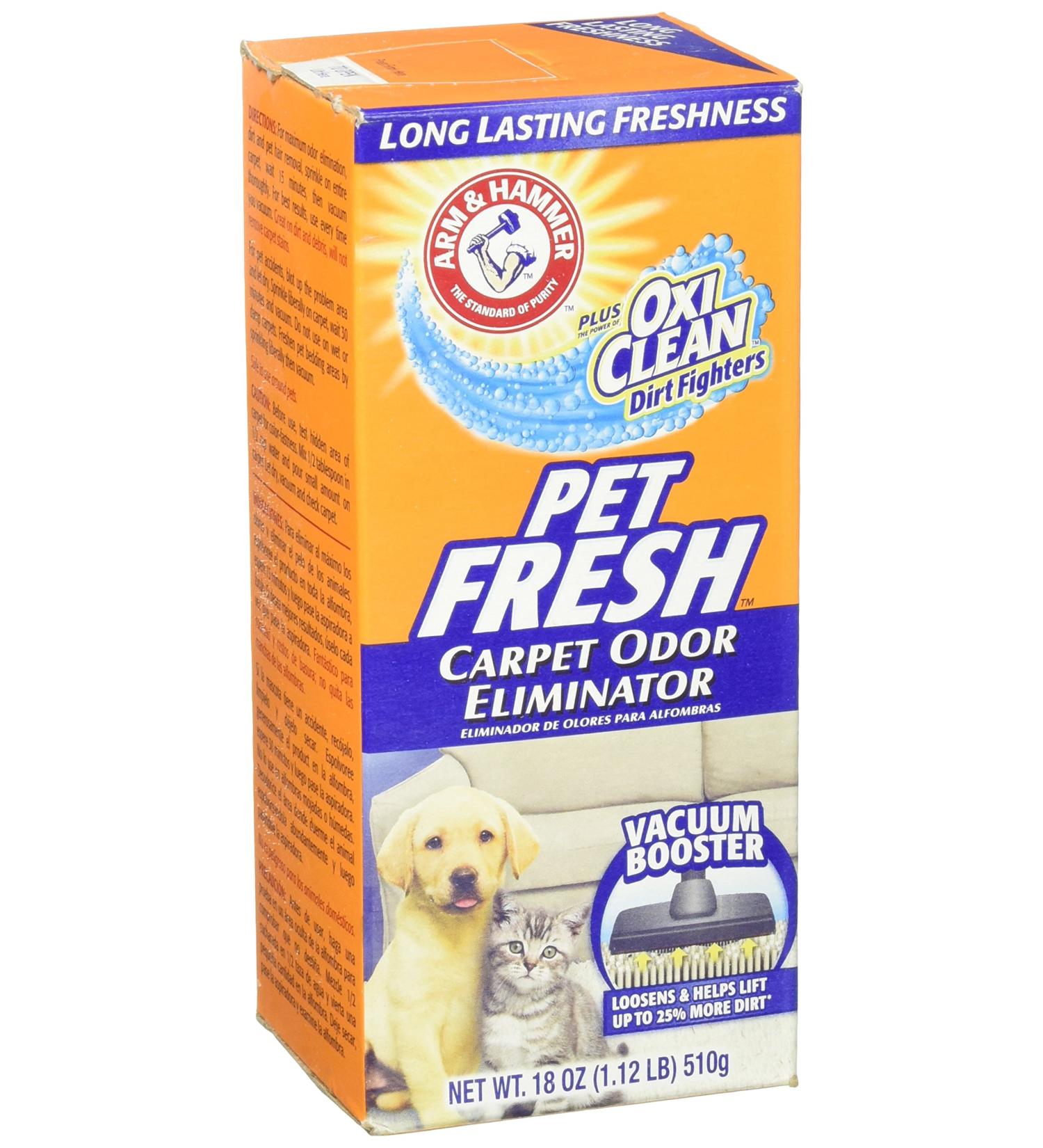 Arm & Hammer Pet Fresh Carpet Odor Eliminator Plus Oxi Clean Dirt Fighters 1.12 Lb