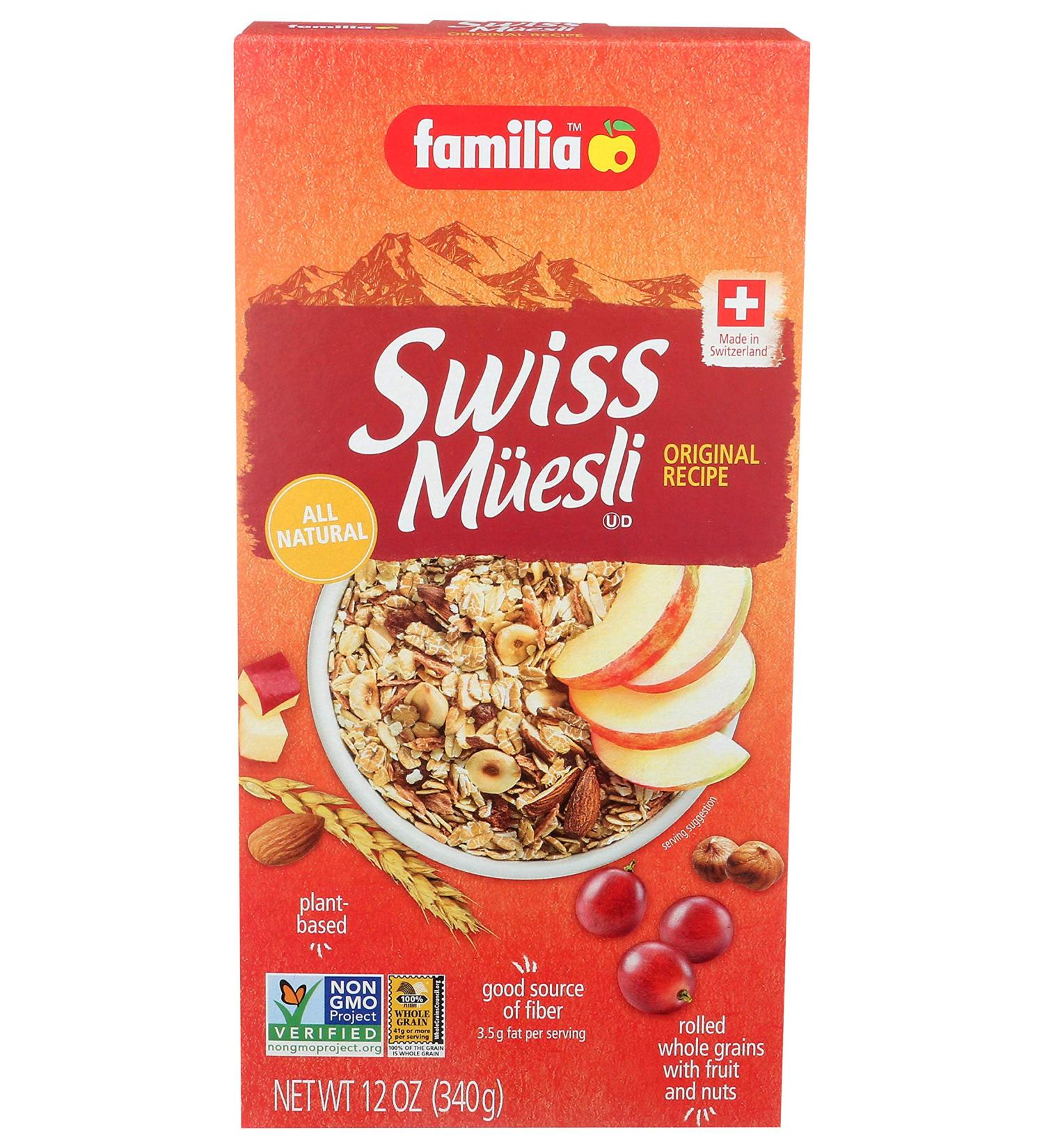 Familia Swiss Muesli Cereal Original Recipe 12-Ounce Box (Pack of 6) - Delicious and Nutritious Breakfast Option - Buy Online on SooperMarket.com