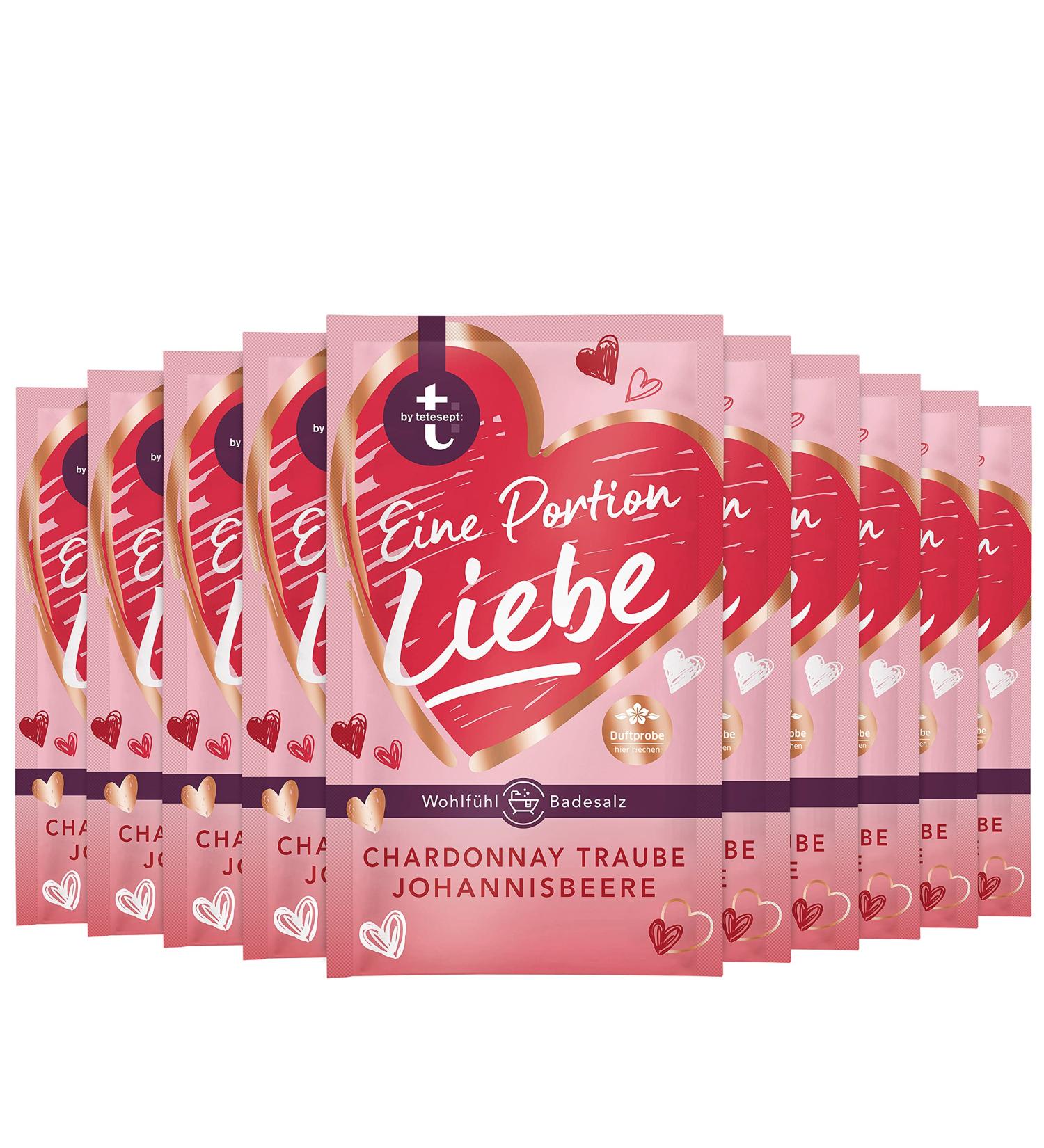 Buy Tetesept Bath Additive - Portion of Love | Premium Chardonnay & Currant Bath Crystals | Pampering Swimming Salt - 10 Pack (10 x 60g) - Perfect Gift for Relaxation - Buy Online on SooperMarket.com