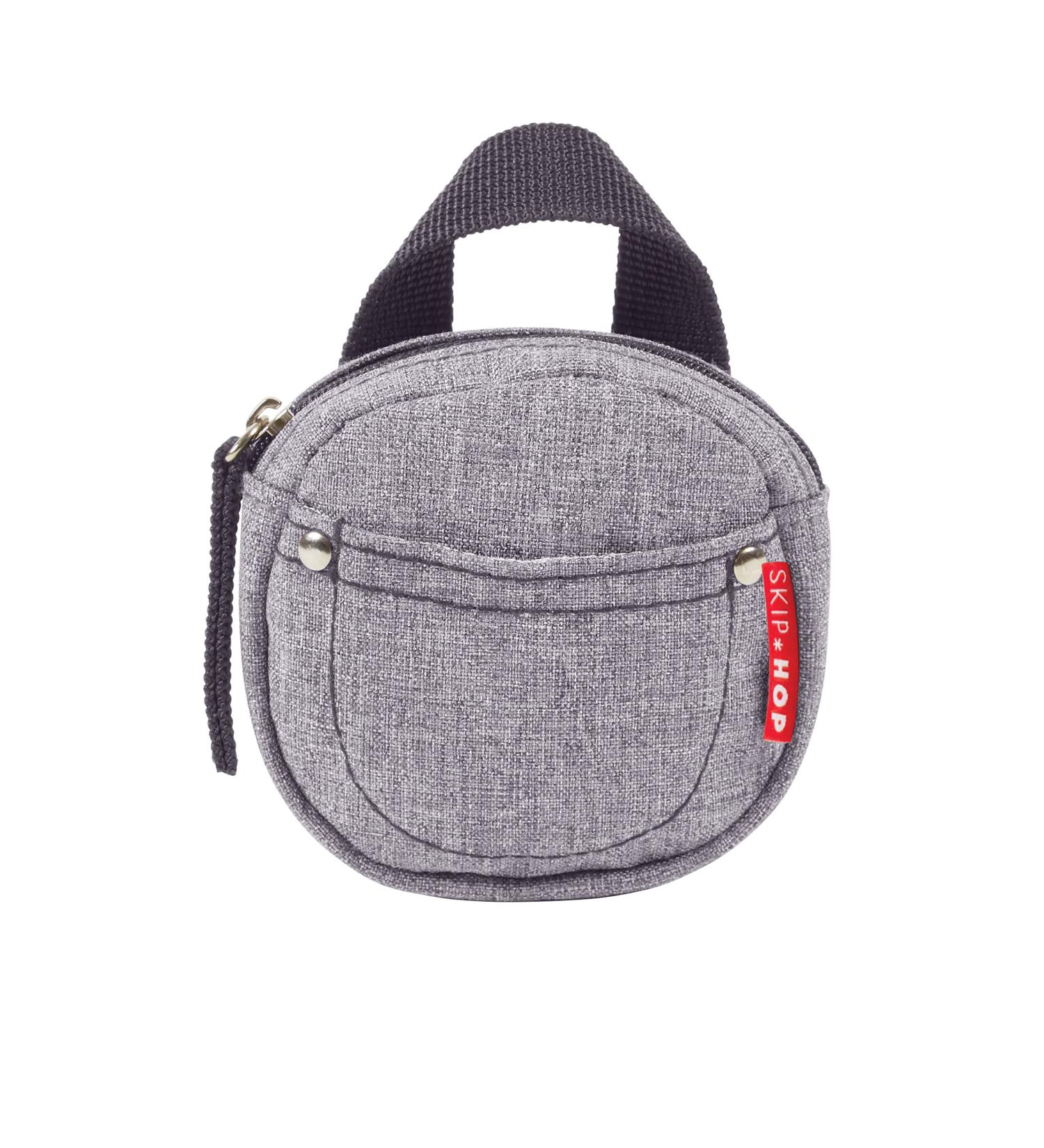 Skip Hop Pacifier Holder Grab & Go - Heather Grey | Buy Online Now - Buy Online on SooperMarket.com