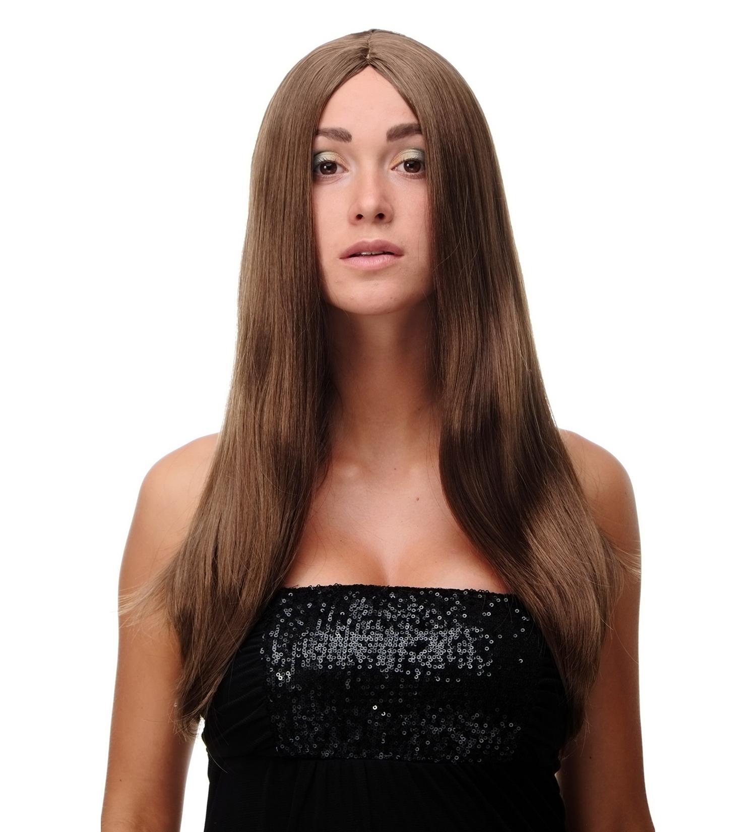 Buy WIG ME UP Women's Medium-Golden Brown Long Straight Wig | 60 cm Middle Parting SA-151-10 | International Shipping Available - Buy Online on SooperMarket.com