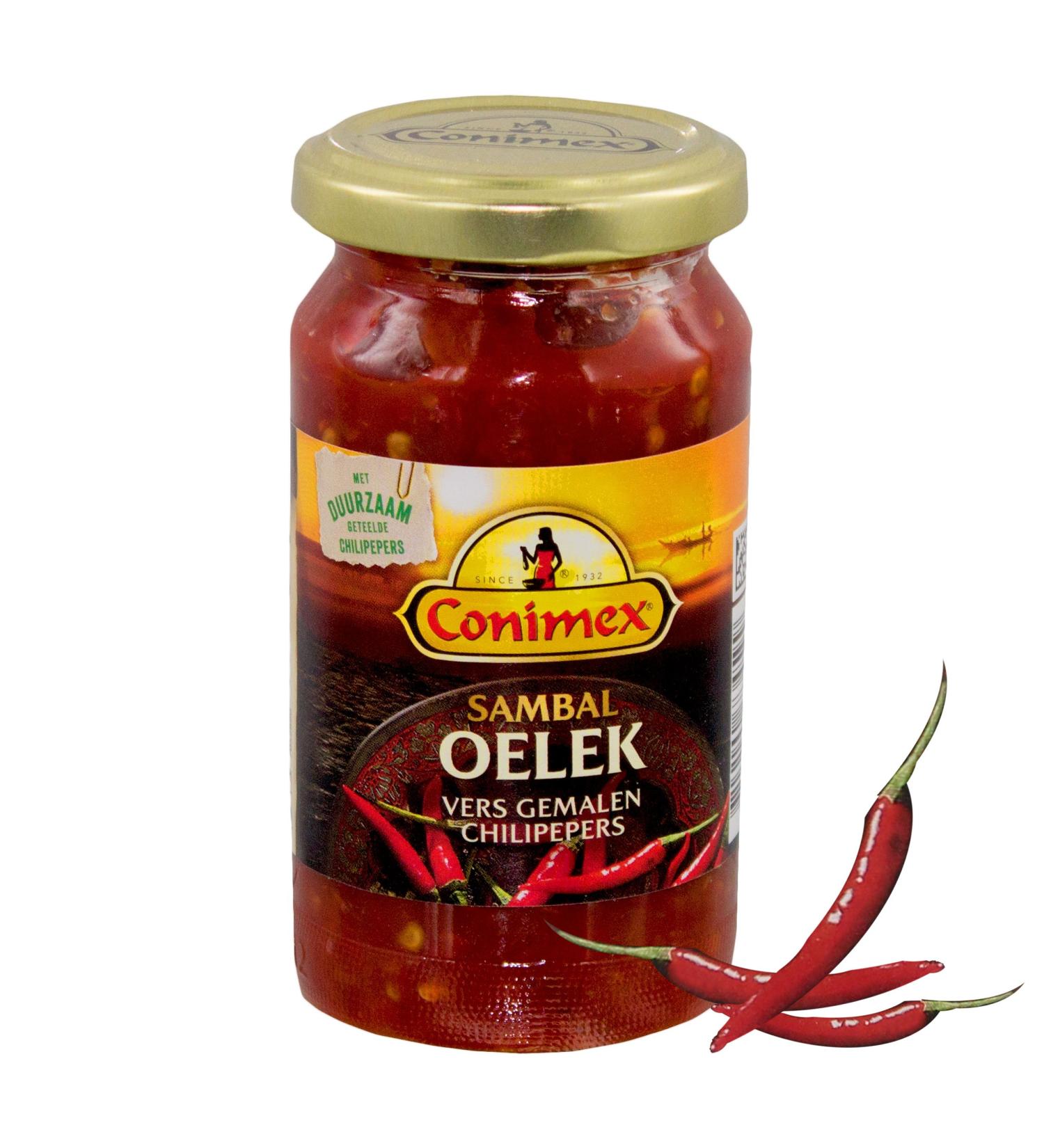 Conimex Sambal Oelek Hot Chilli Paste 375g - Buy Online on SooperMarket.com