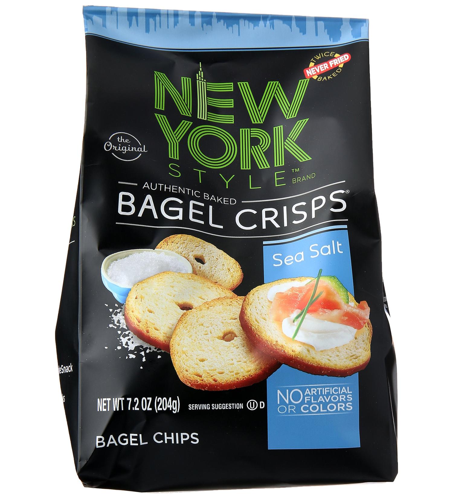 Buy New York Style Bagel Crisps â€“ Sea Salt, 7.2 oz | Crunchy Snack Delight - Buy Online on SooperMarket.com