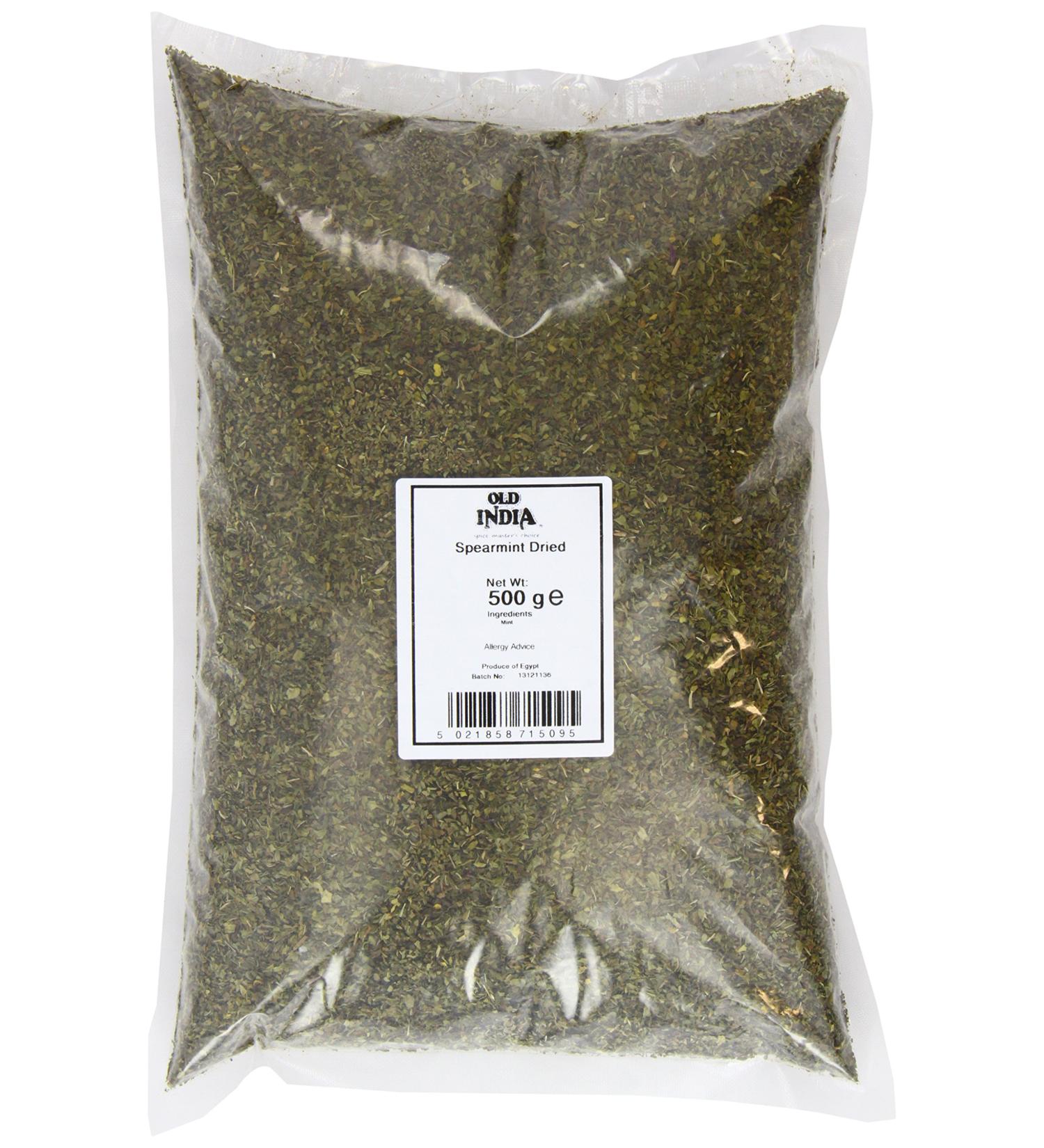 Old India Spearmint Dried 500g - Premium Quality Dried Spearmint - Pack of 1 - Buy Online on SooperMarket.com