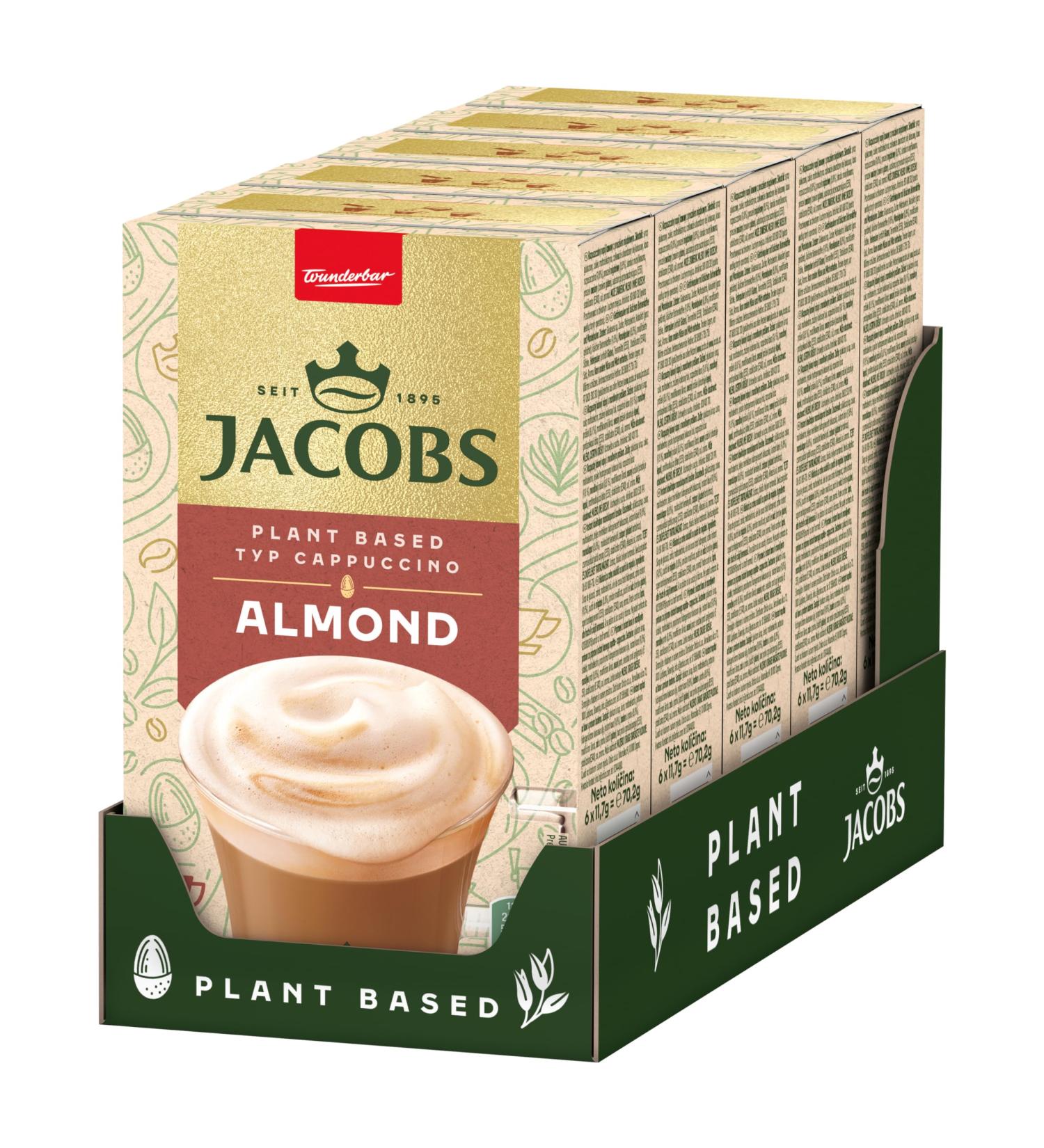Jacobs Almond Cappuccino Coffee Specialty - 30 Sticks | Soluble Bean Coffee | 5 Pack of 6 Drinks - 70.2g - Buy Online on SooperMarket.com