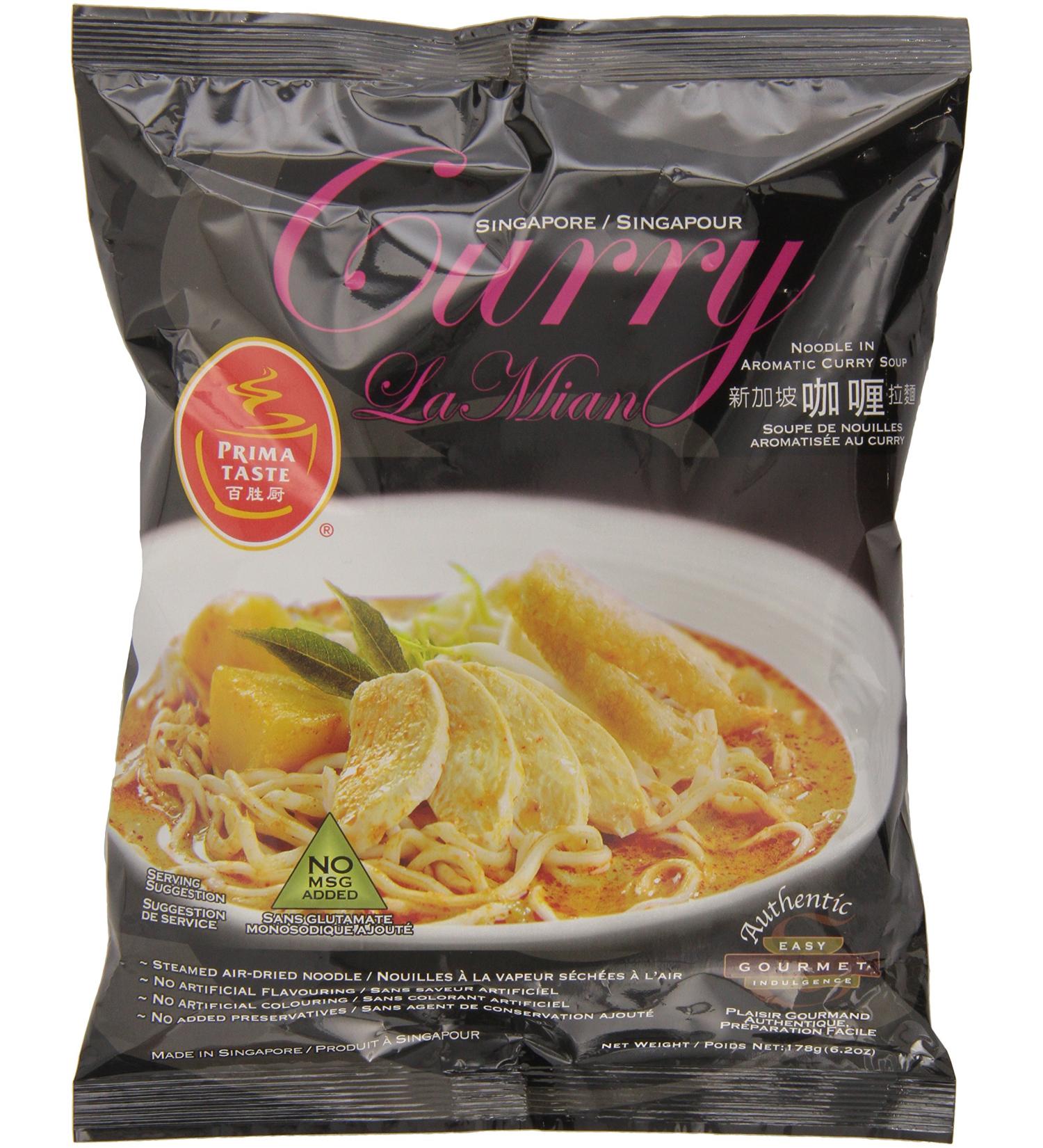 Prima Taste Singapore Curry La Mian 178g 2.5kg 12-Pack - Buy Online on SooperMarket.com